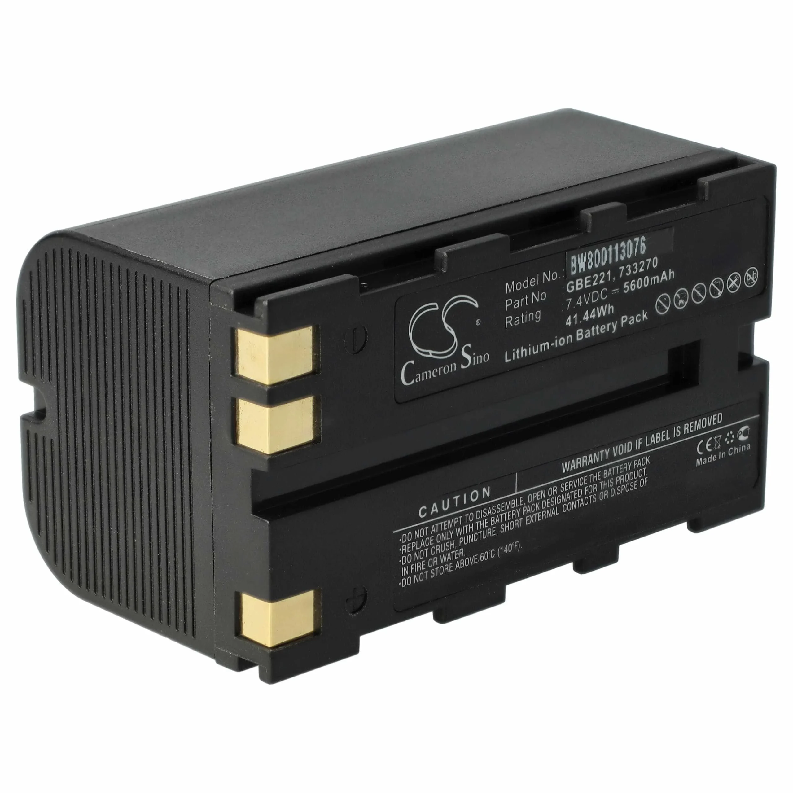 Batterie remplace Geomax ZBA200, ZBA400 outil de mesure Leica - 5600mAh 7,4V Li-ion