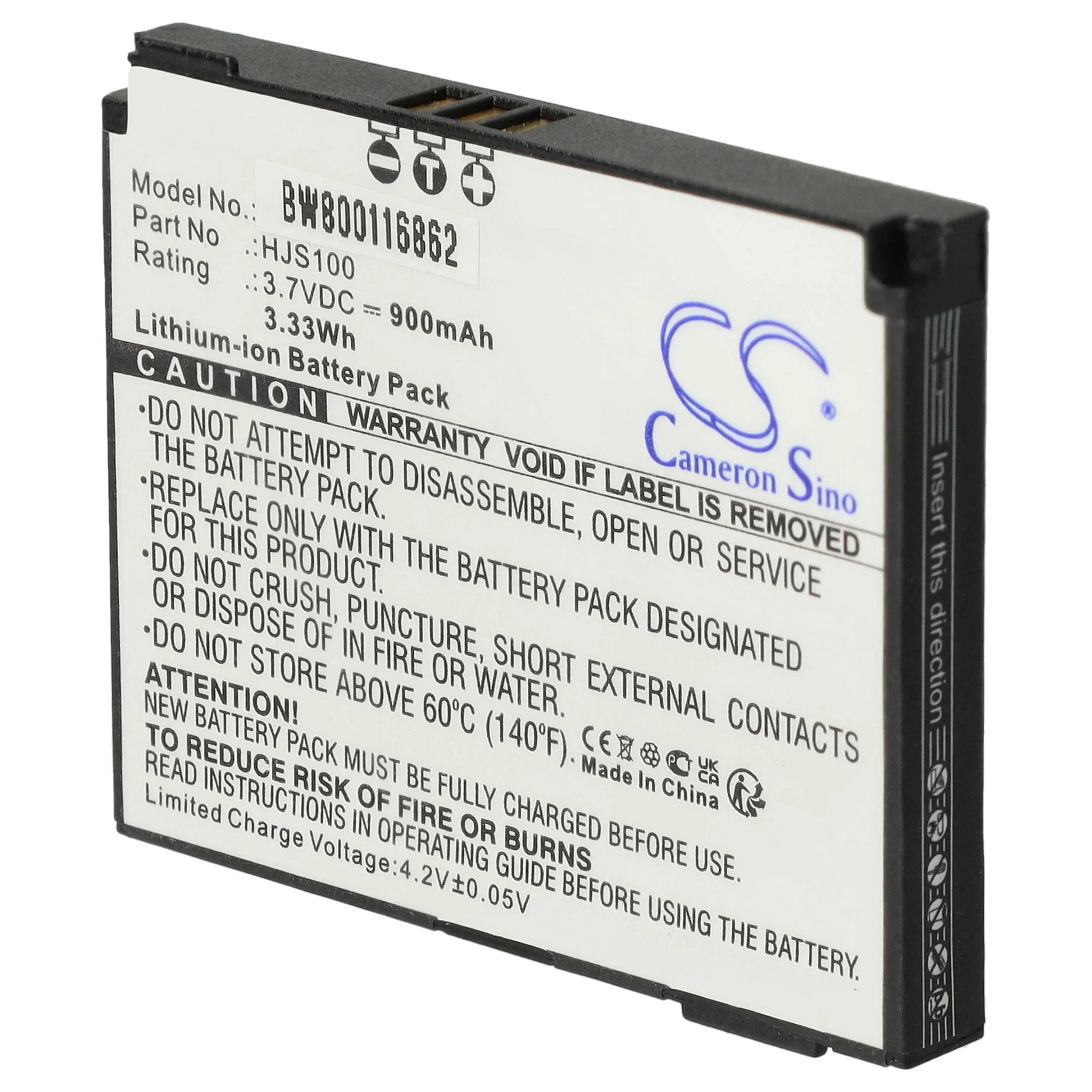 Batterie remplace Becker 338937010208 pour navigation GPS VW - 900mAh 3,7V Li-ion