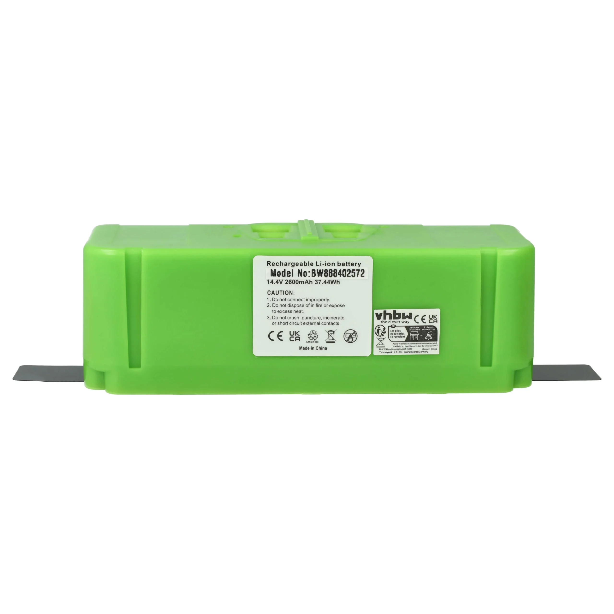 Batterie remplace iRobot 379640, 379639, 379641, 379638 pour robot aspirateur iRobot - 2600mAh 14,4V Li-ion