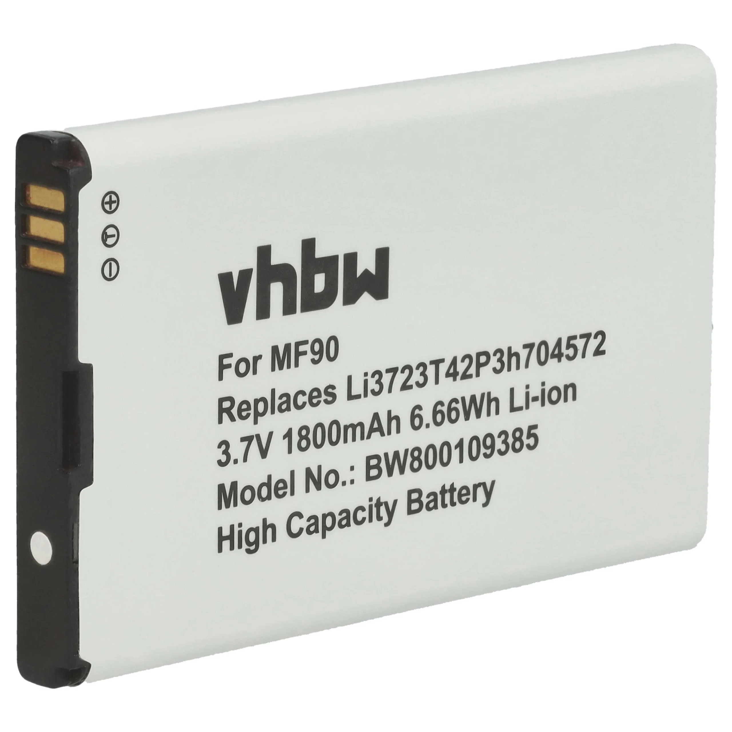 Batterie remplace LI3720T42P3H704572, Li3723T42P3h704572 routeur modem - 1800mAh 3,7V Li-ion