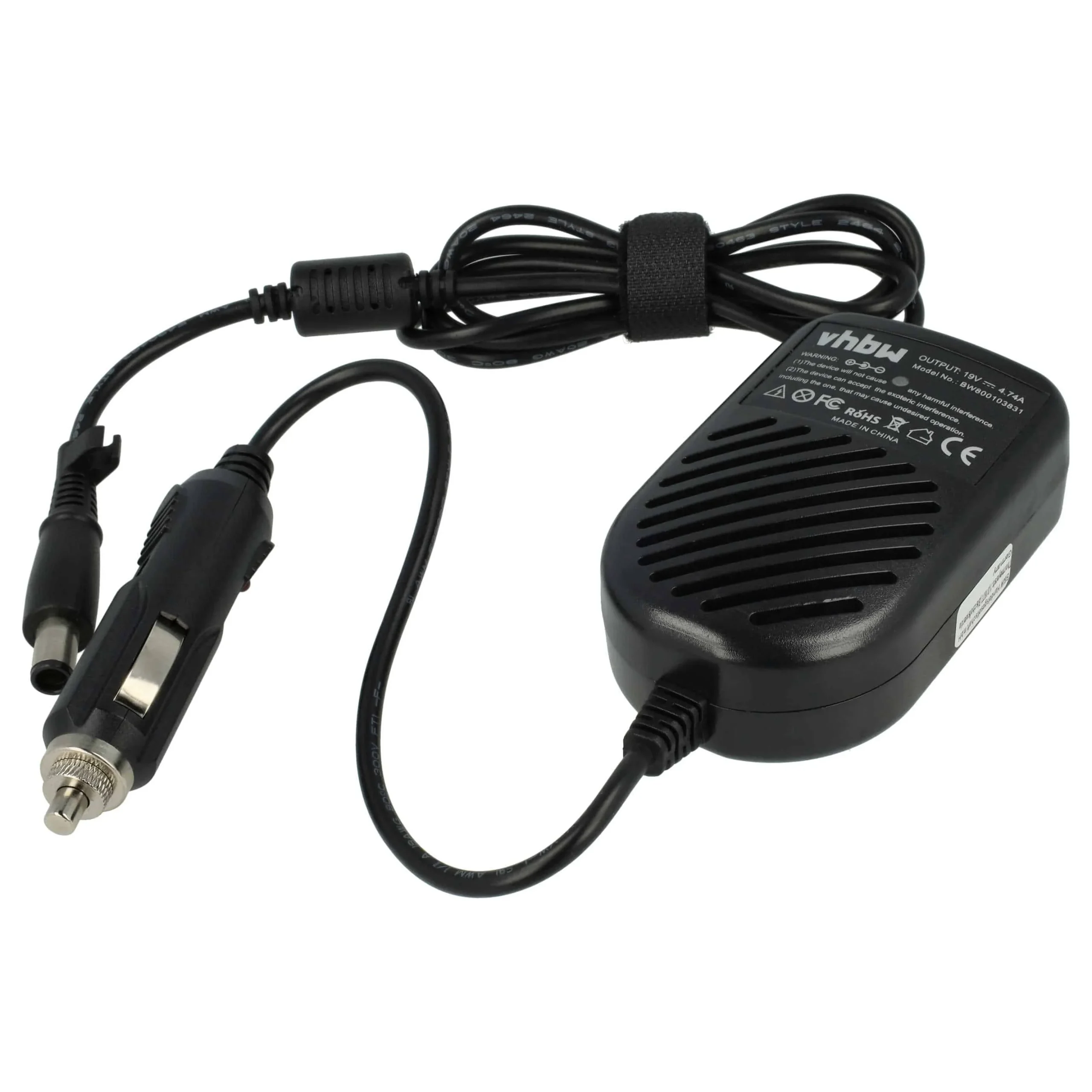 Chargeur auto remplace HP 384021-001, 382021-002, AP091F13LF SE, 391173-001 pour ordinateur portable - 4,74 A