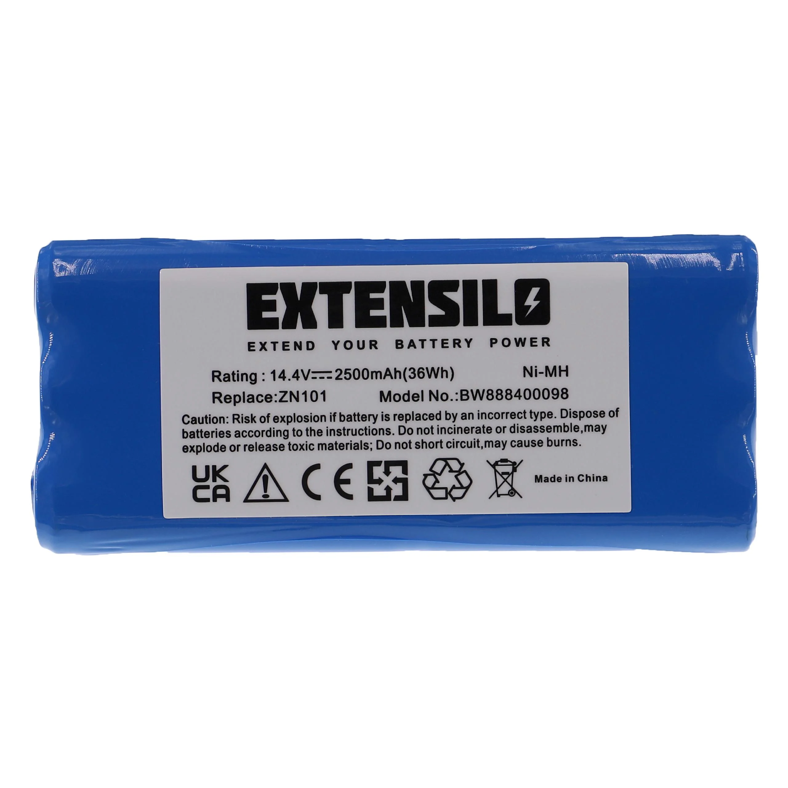 Batterie remplace Dirt Devil 0606004, 0607004, 0610014 pour robot aspirateur Puppyoo - 2500mAh 14,4V NiMH