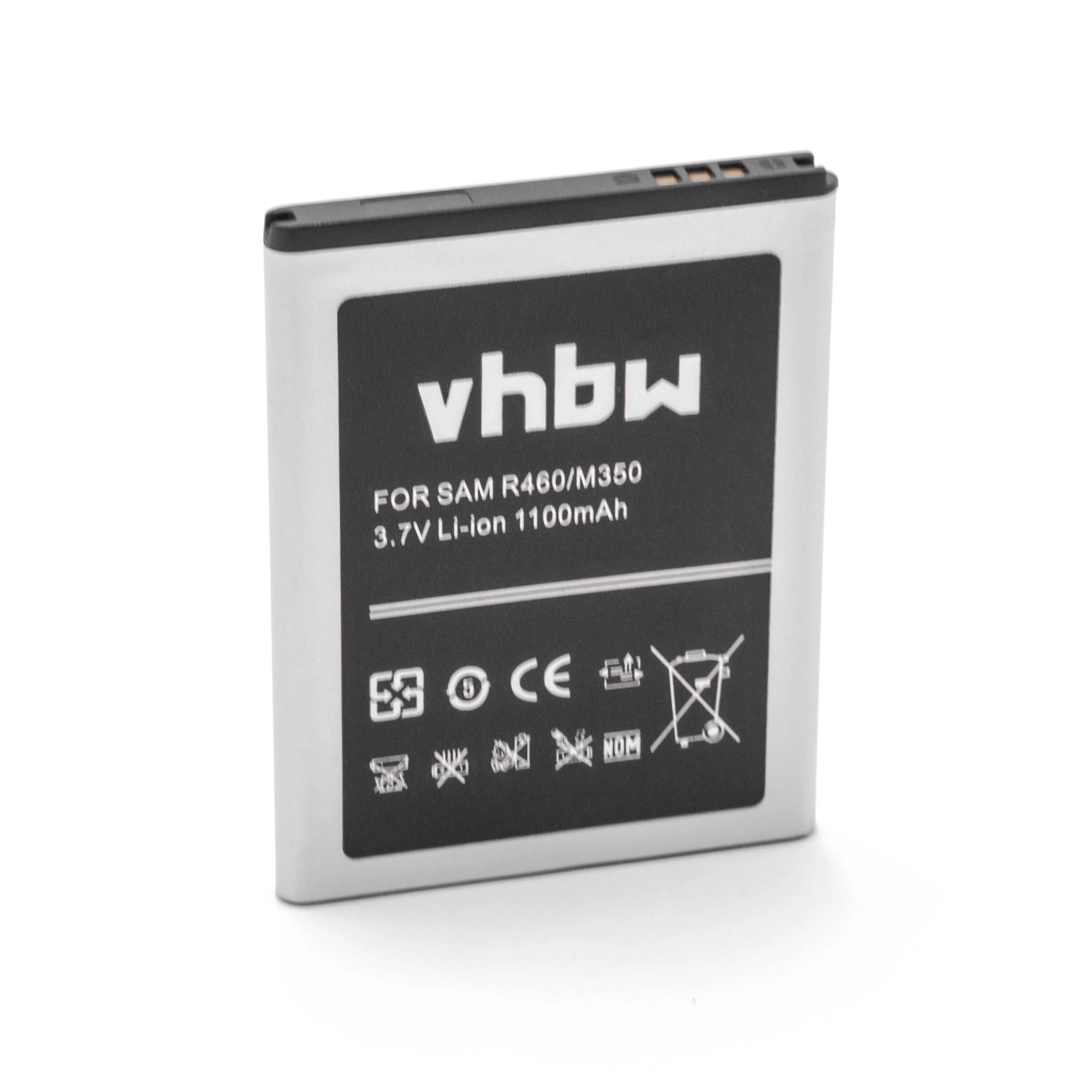 Batterie remplace Samsung AB463851BABSTD, AB463851BA téléphone portable Virgin Mobile - 1100mAh 3,7V Li-ion