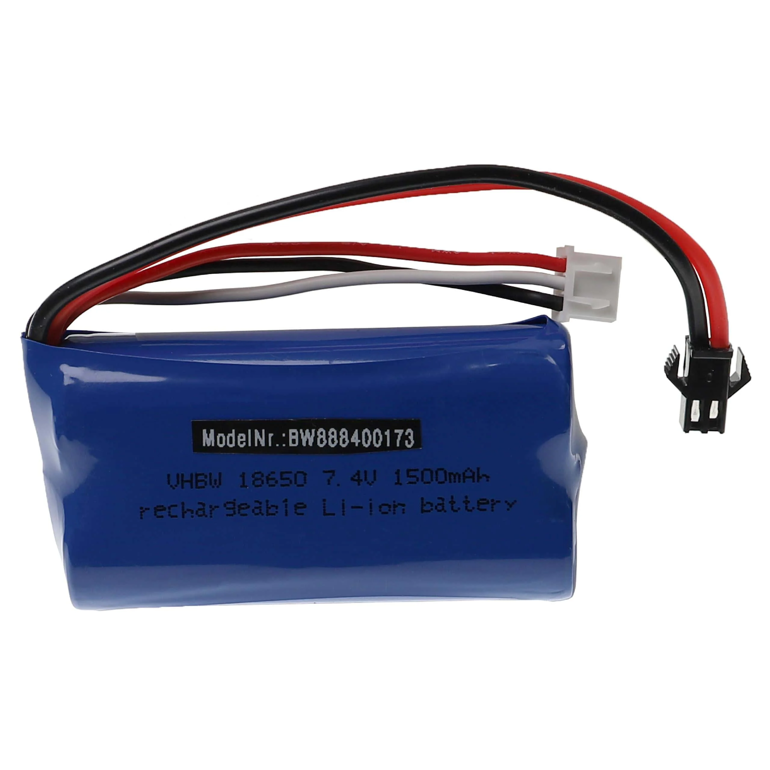 Batterie modèle radio-télécommandé - 1500mAh 7,4V Li-ion, SM-2P