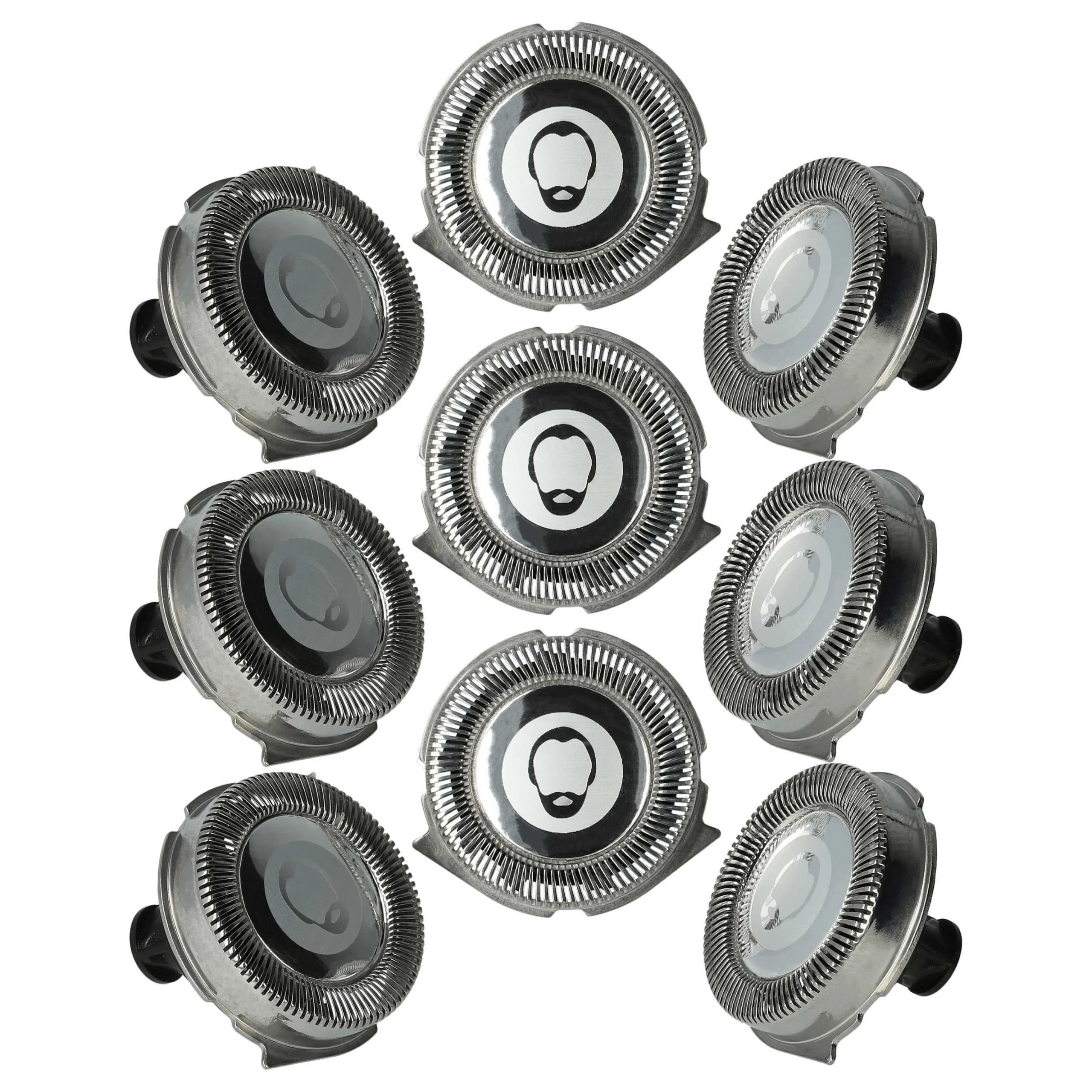9x Têtes de rasoir remplace Philips RQ11, RQ32 pour rasoir électrique Philips - argenté