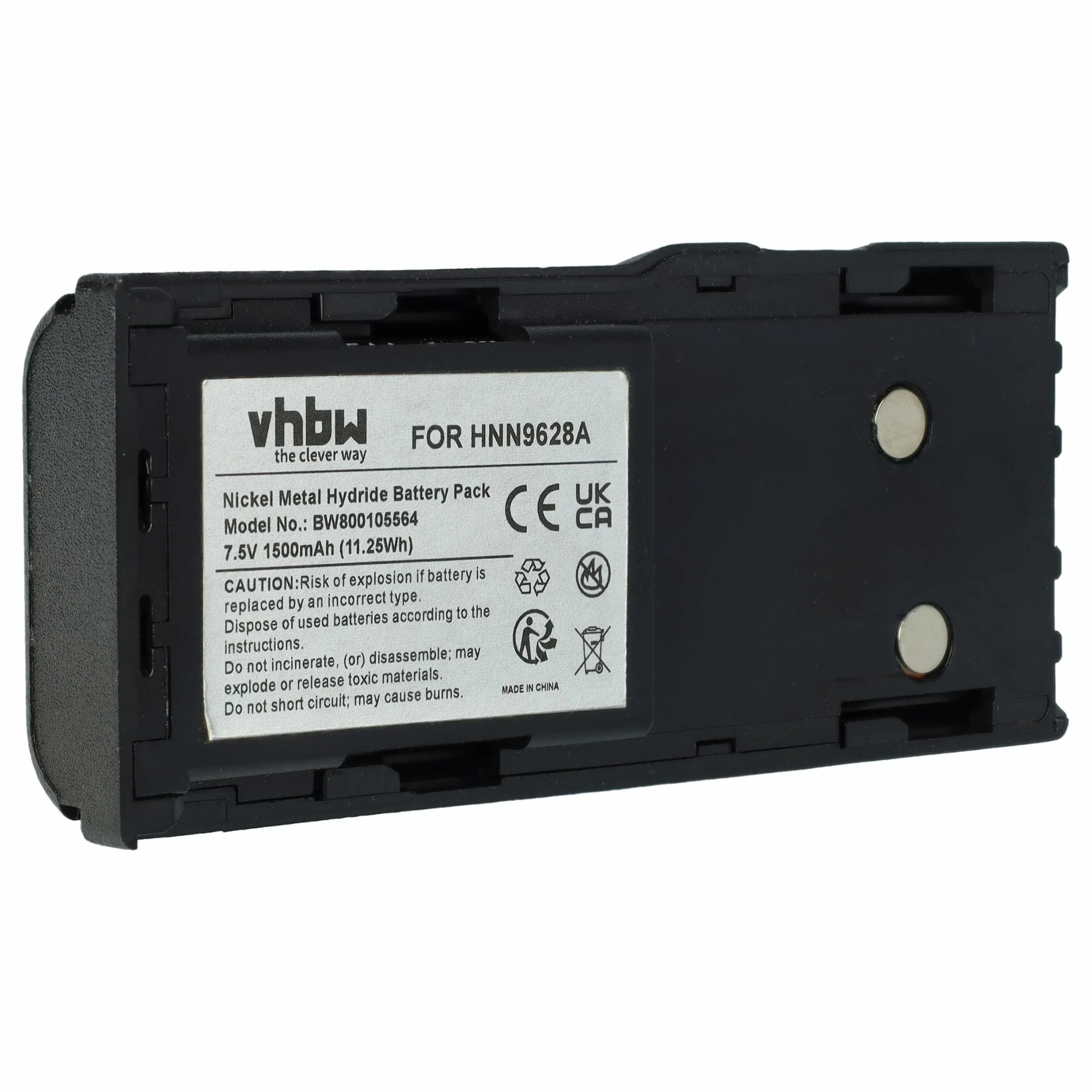 Batterie remplace Motorola HNN8133C, HNN8308A, HNN9628 pour radio talkie-walkie Motorola- 1500mAh 7,5V NiMH