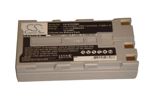 Batterie remplace Casio HBM-CAS3000L, HA-G20BAT, FJ50L1-G pour scanner de code-barre Hioki - 2600mAh 7,4V