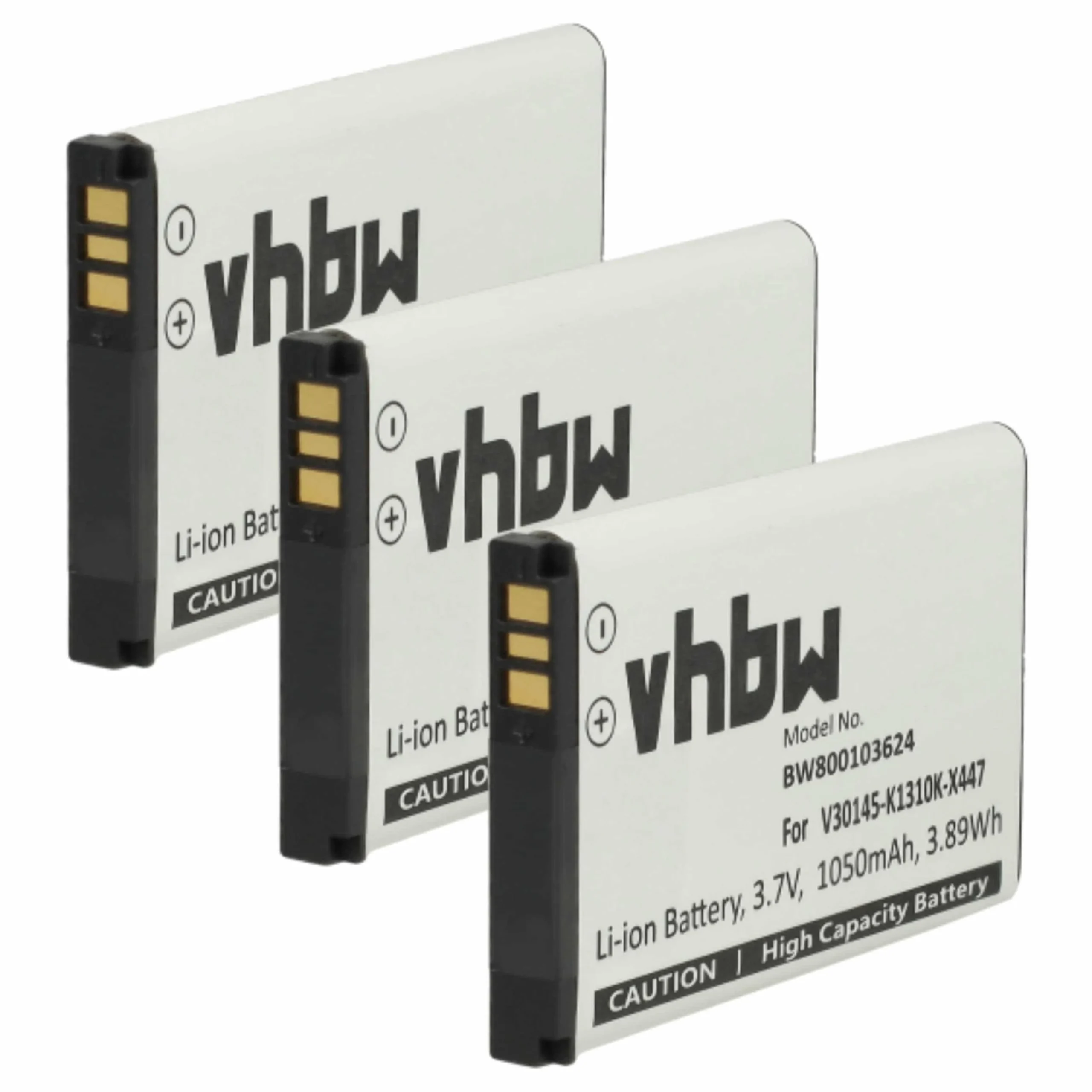 3x Batteries remplace Siemens V30145-K1310K-X447 pour téléphone Siemens - 1050mAh 3,7V Li-ion