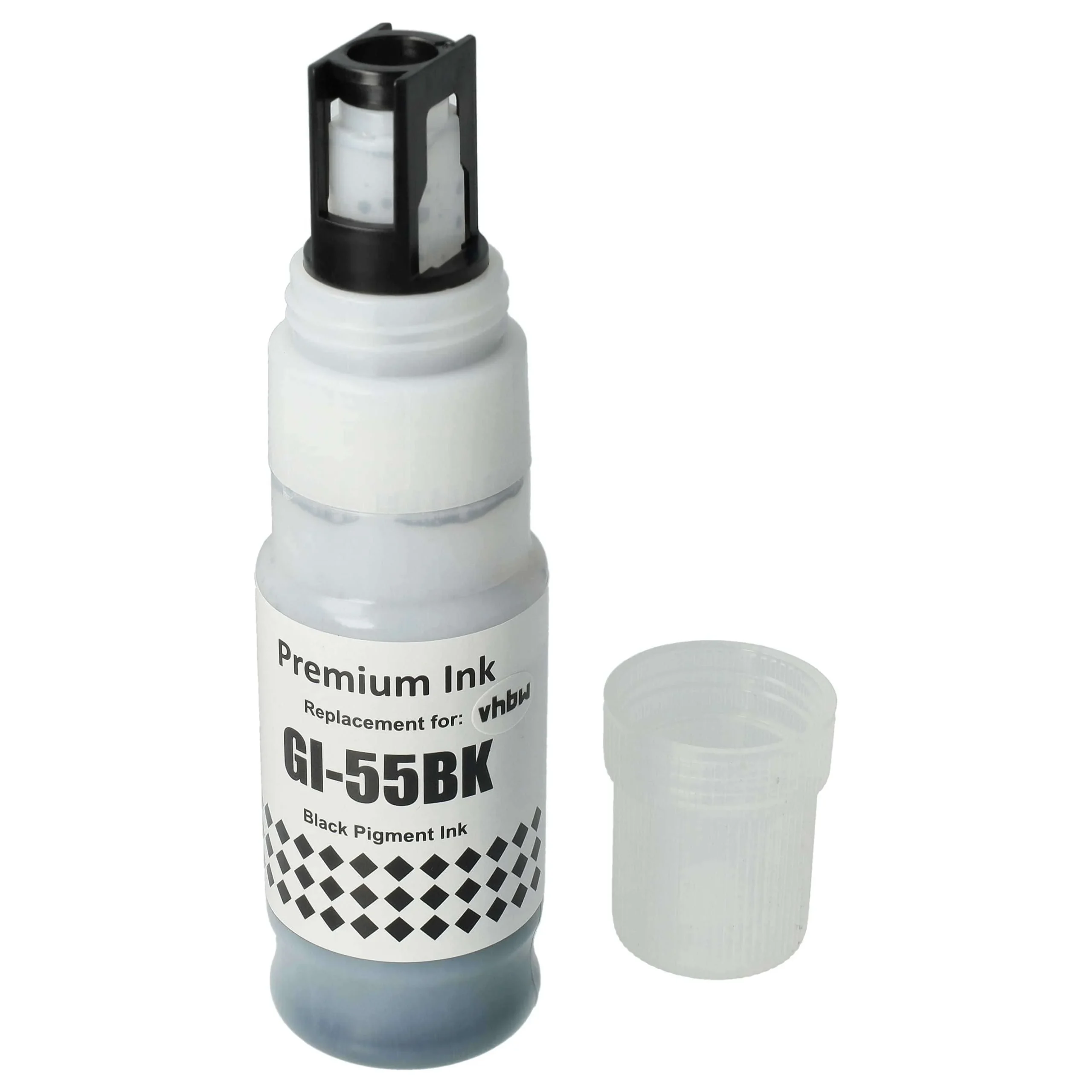 Encre rechargable noir remplace Canon GI-55BK, 6292C001 pour imprimante Canon - Pigmentée, 70ml