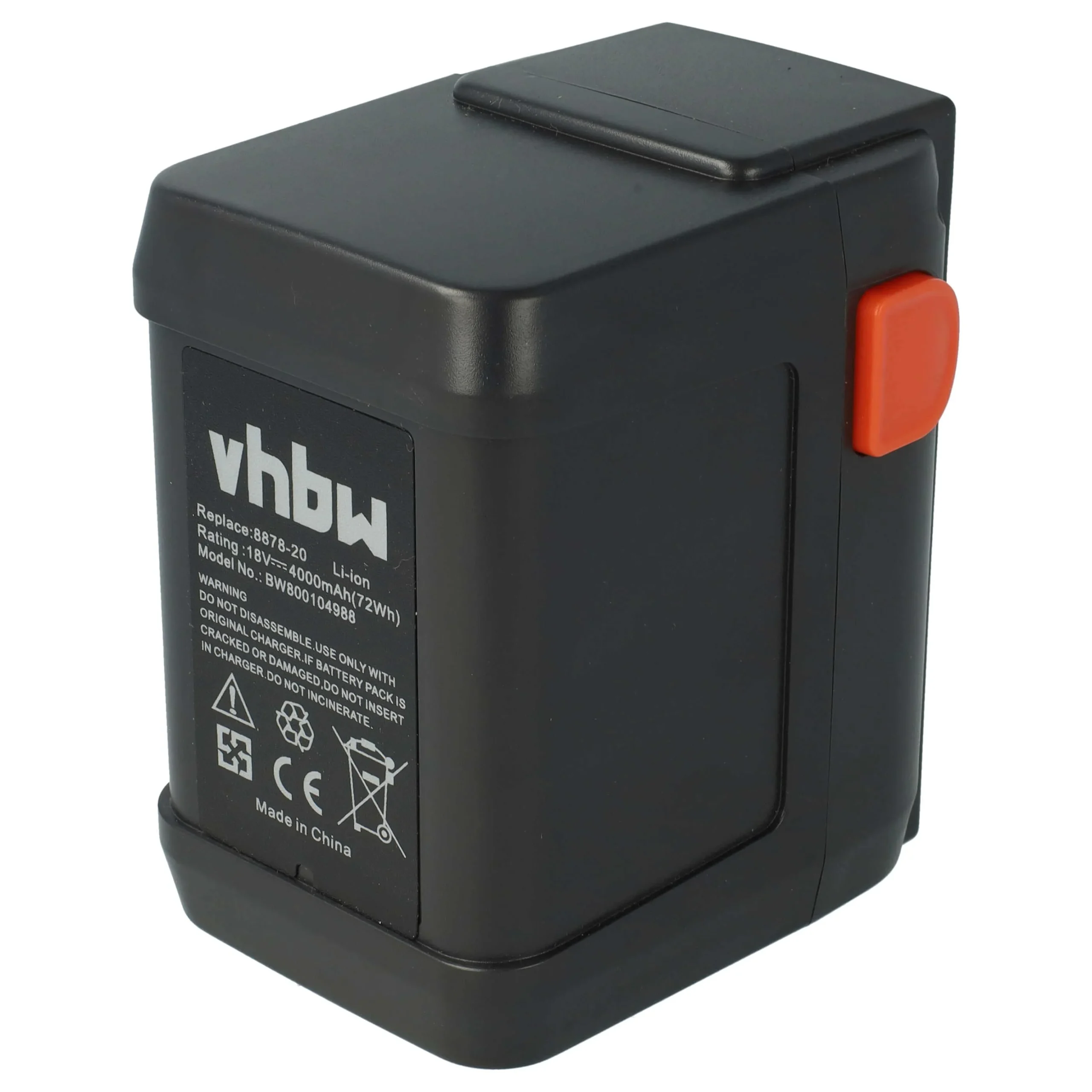 Batterie remplace Gardena 8835, 4078500887809, 8835-00.701.00 pour outil de jardinage - 4000mAh 18V Li-ion