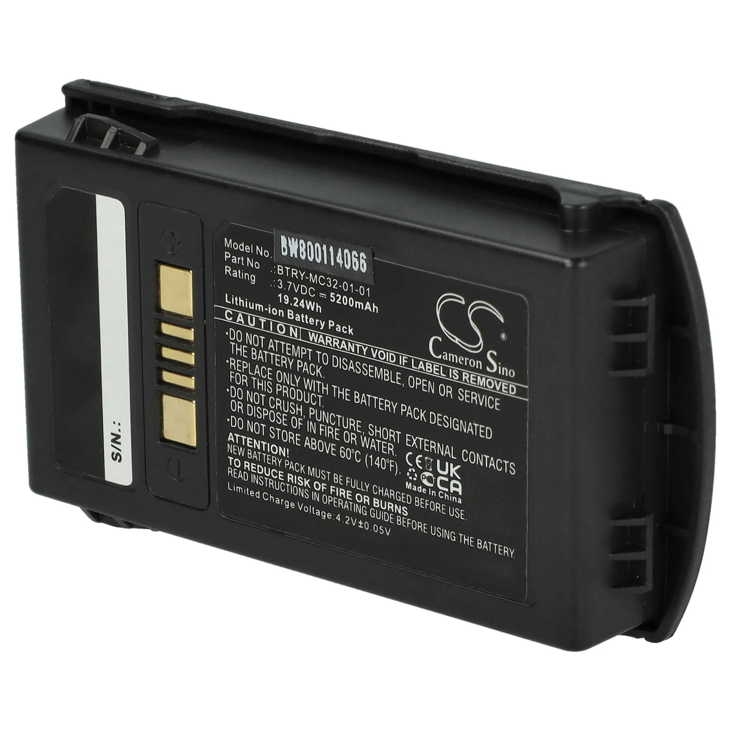 Batterie remplace Motorola BTRY-MC32-01-01 pour scanner de code-barre Motorola - 5200mAh 3,7V