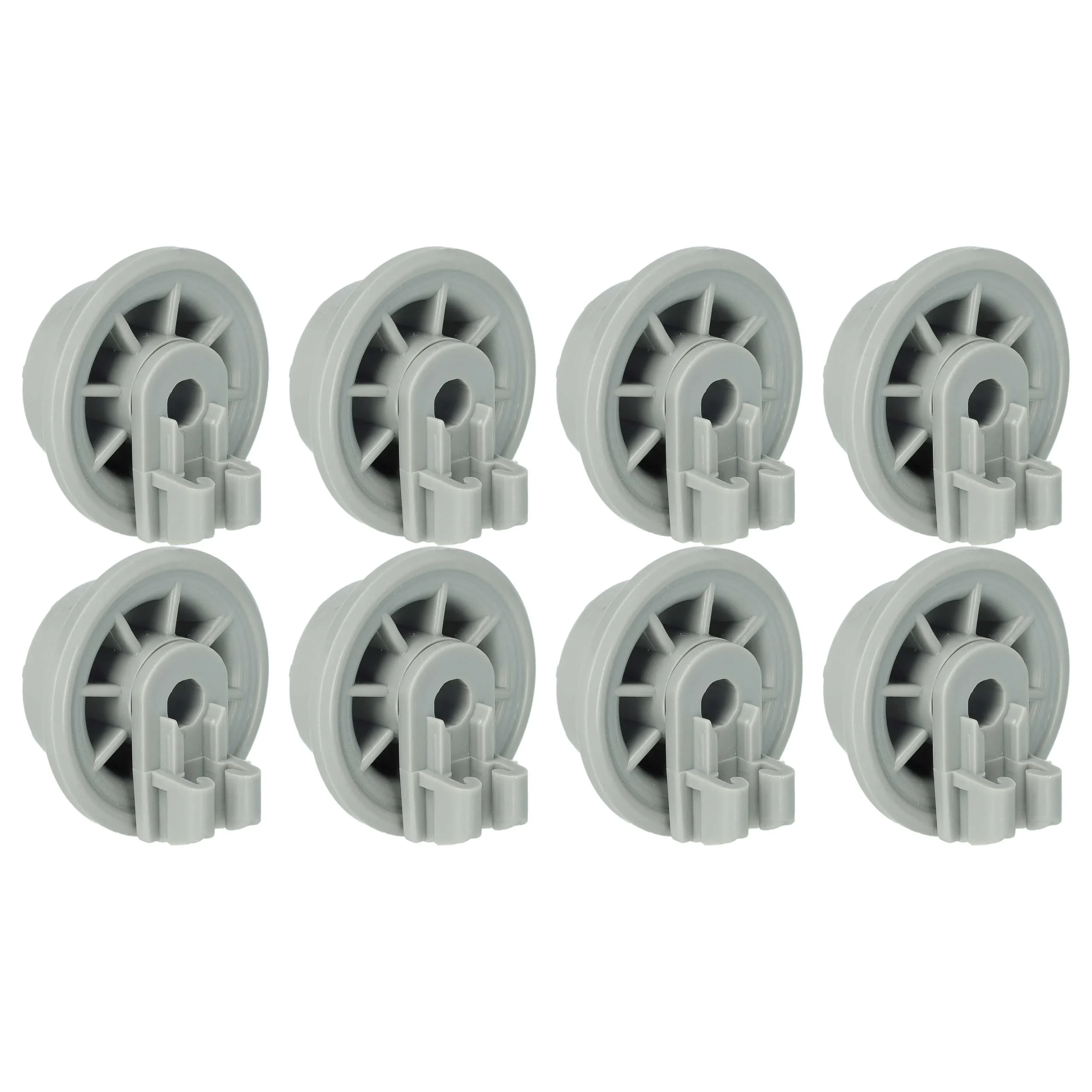8x Roulette de panier inférieur remplace Bosch 00170838, 00170834 pour lave-vaisselle Hanseatic - ⌀ 35 mm