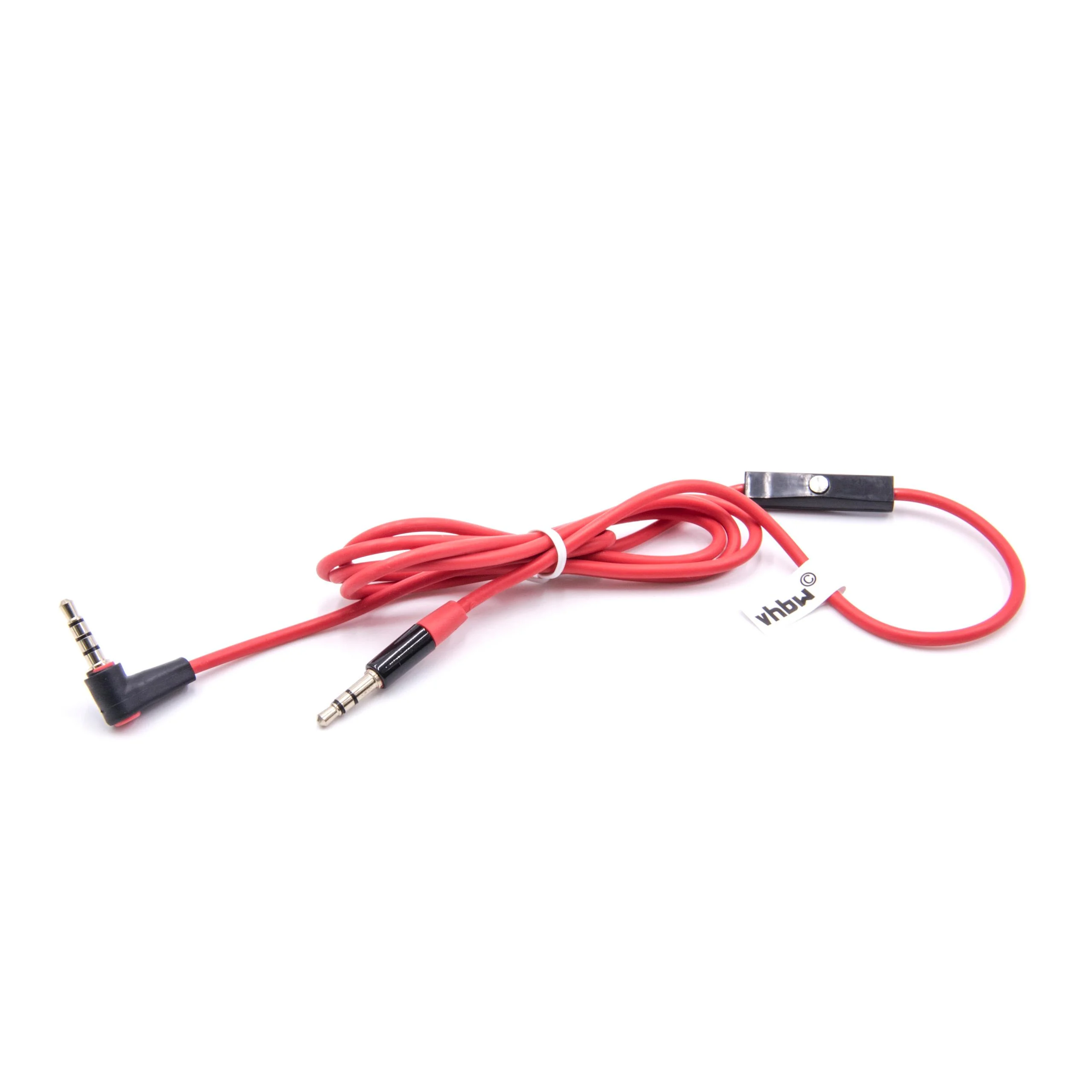 Câble audio pour casque avec microphone remplacement pour Beats by Dr. Dre MHE12G/A, 120 cm, rouge - Accessoires multimédia