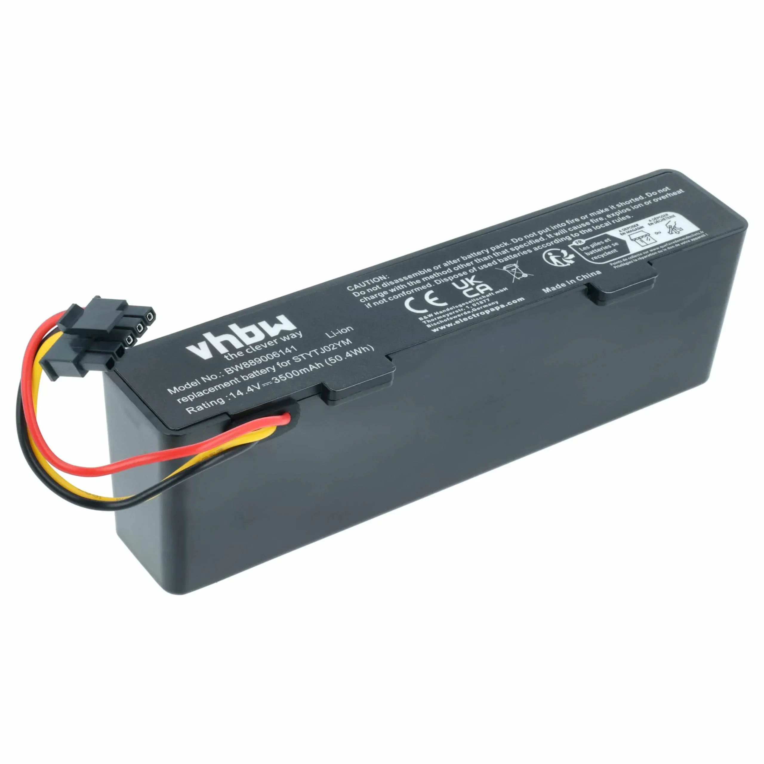 Batterie remplace Haier MH1-4S1P-SC pour robot aspirateur Proscenic - 3,5Ah 14,4V Li-ion