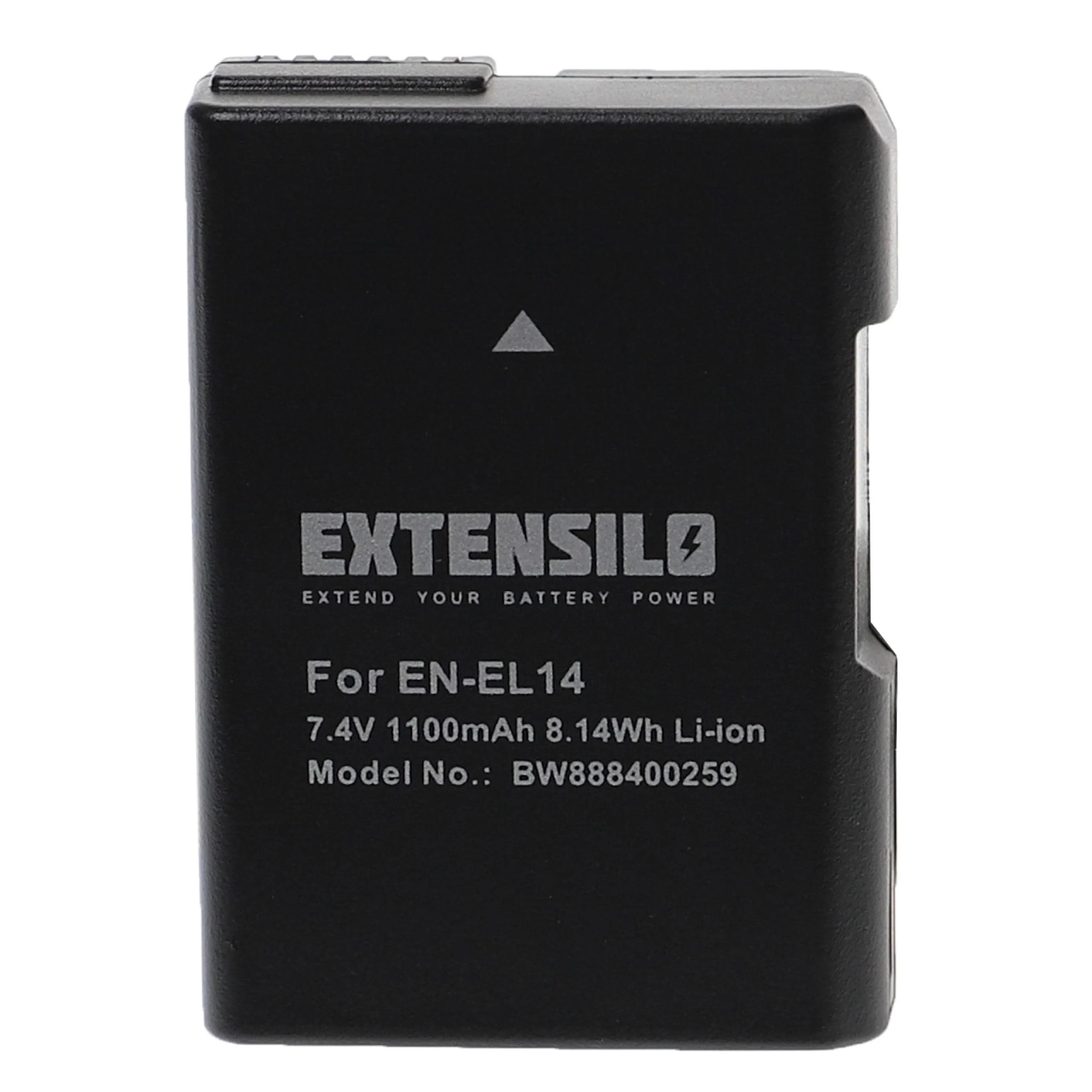 Batterie remplace Nikon EN-EL14 pour appareil photo Nikon- 1100mAh 7,4V Li-ion