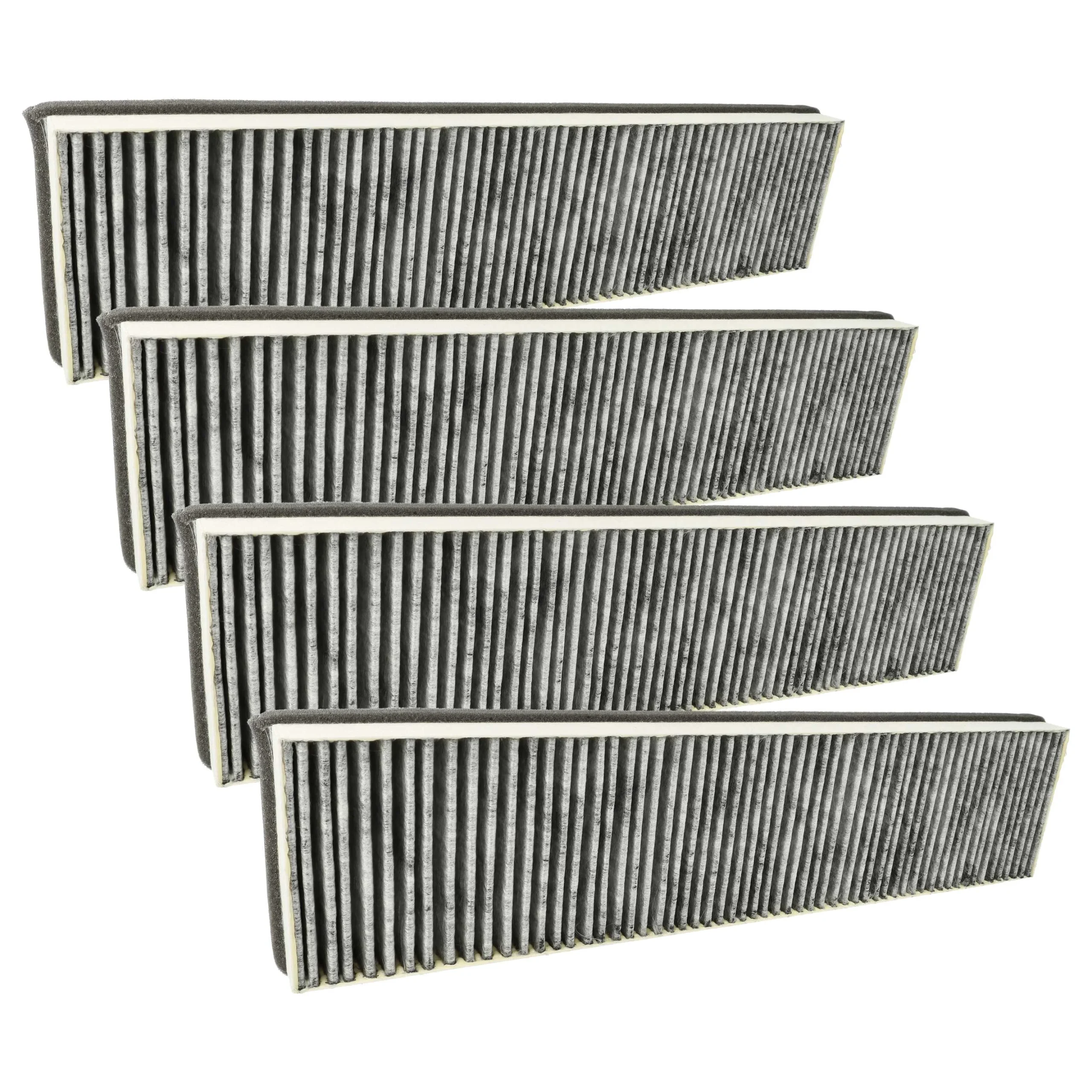 4x Filtres à charbon actif remplace Miele 4002516429142, DKF 13-P pour hotte Miele