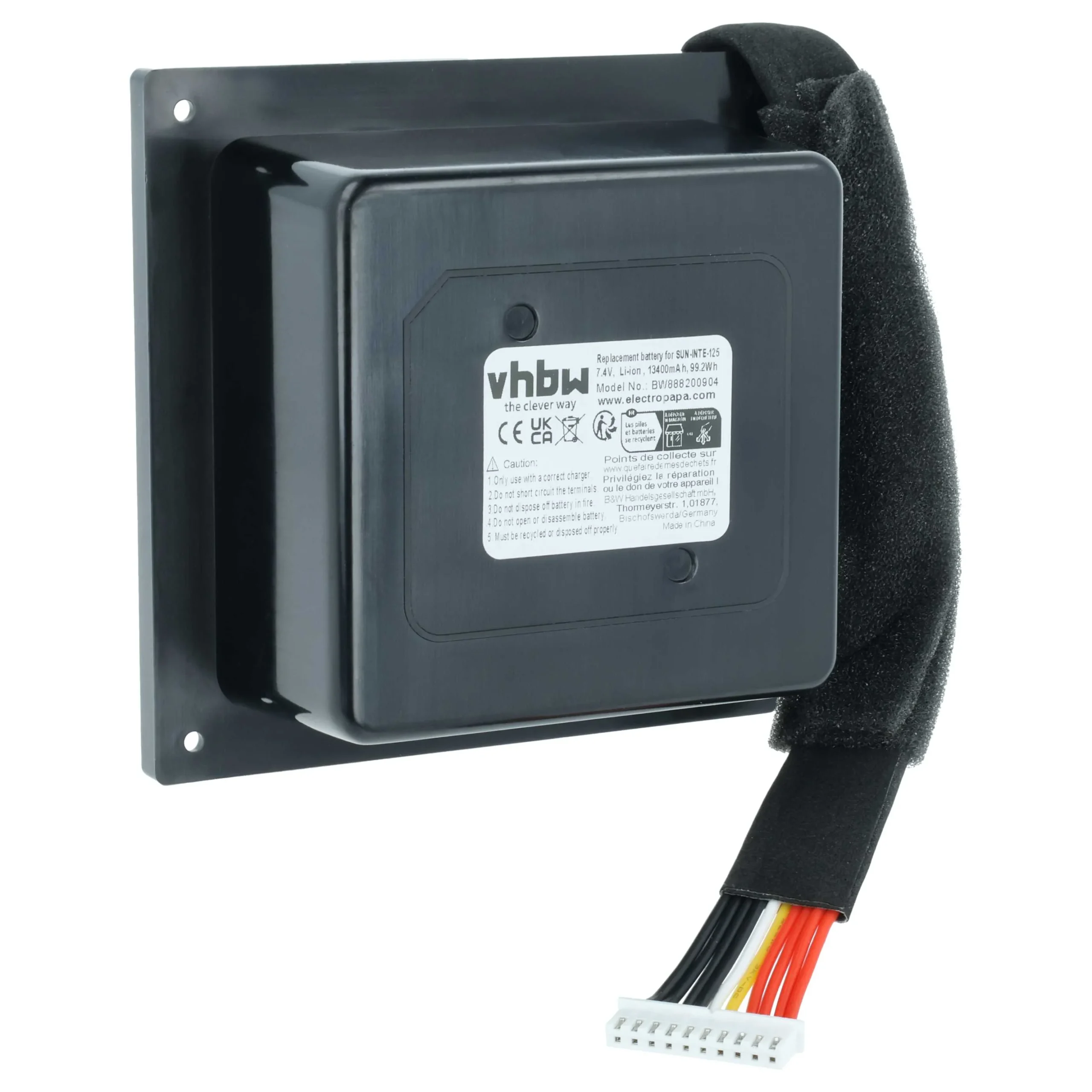 Batterie remplace JBL 2INR19/66/4, GSP-2S4P-PB350B, GSP-ICR2S4P-PB350A enceinte JBL - 13400mAh 7,4V Li-ion