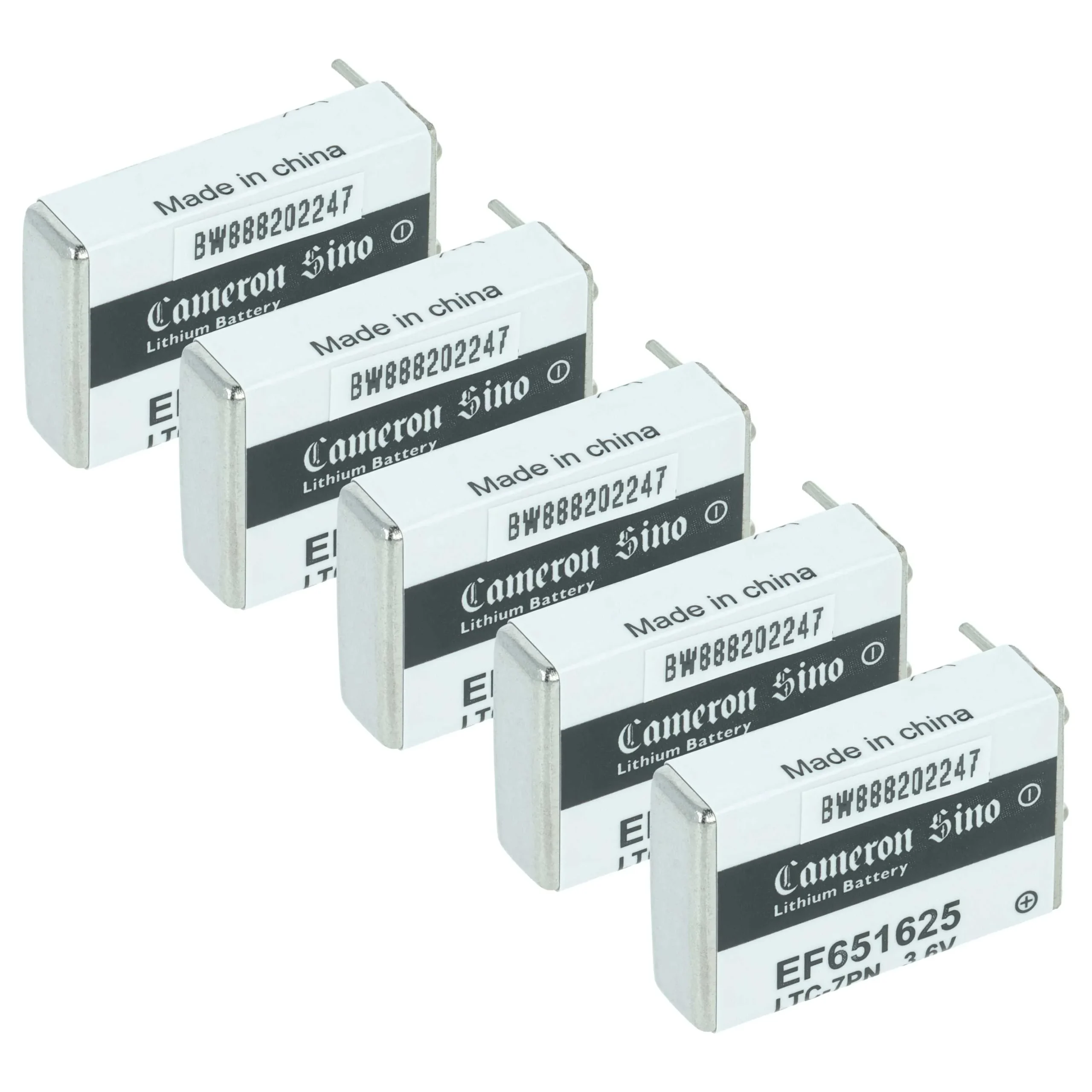Pile (5 pcs.) spéciales EF651625 - 750mAh 3,6V Li-SOCl2