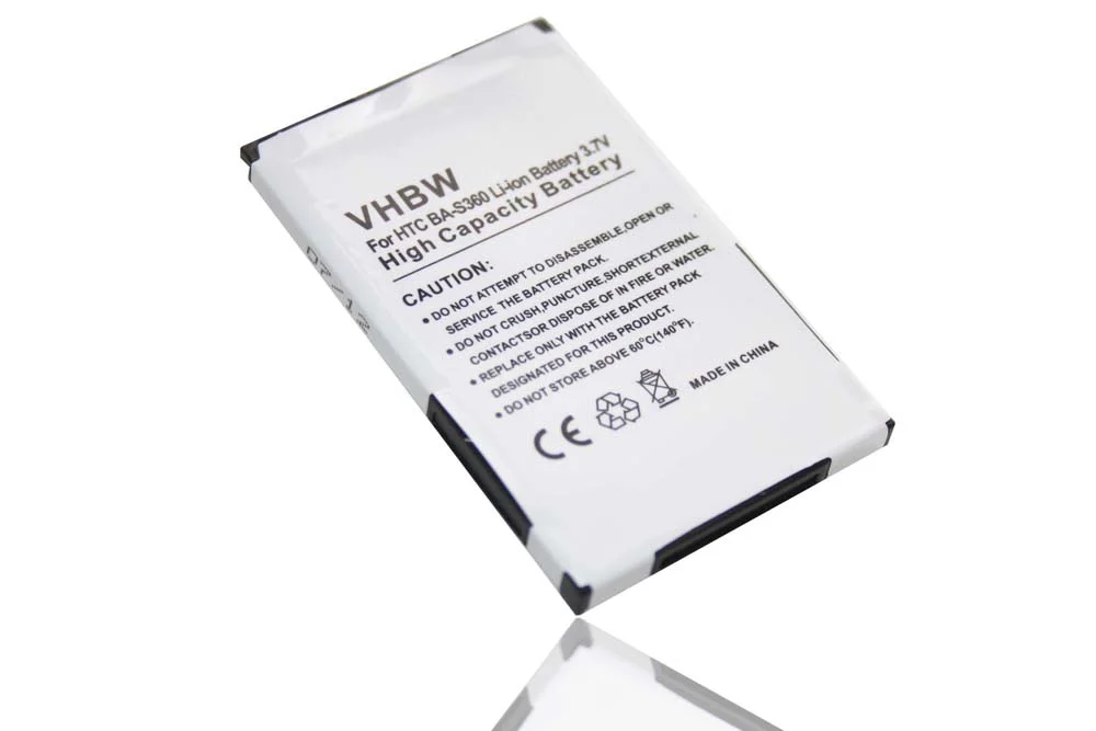 Batterie remplace HTC BA-S360, 35H00125-07M, 35H00121-05M téléphone portable T-MOBILE - 1100mAh 3,7V Li-ion