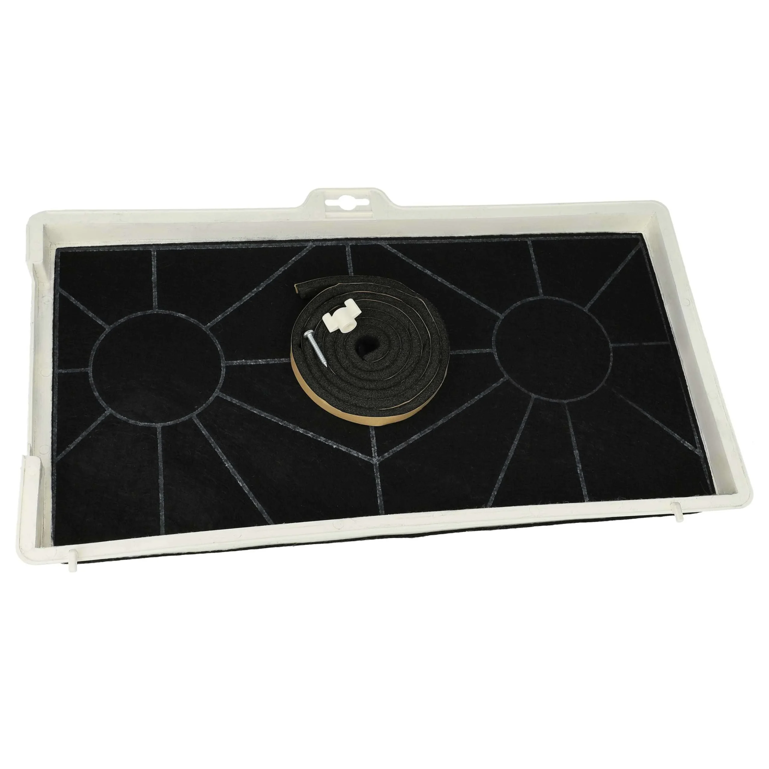 Filtre à charbon actif remplace Balay 461422 / 00461422 pour hotte Bosch + bague de fixation - Accessoires appareils ménagers