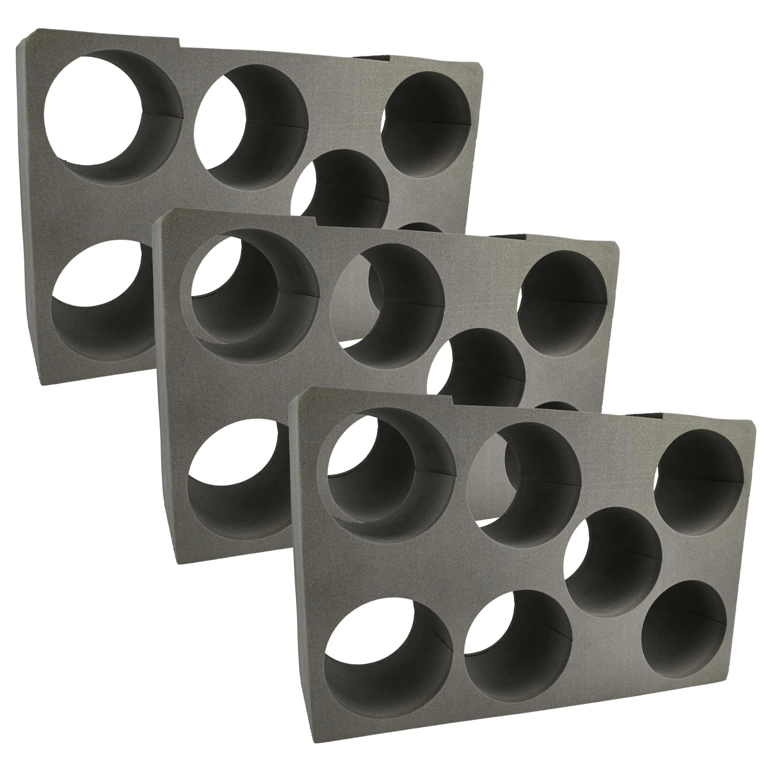 3x Insert pour 7 cartouches de mousse pour caisse à outils Bosch Sortimo - Garniture de coffre