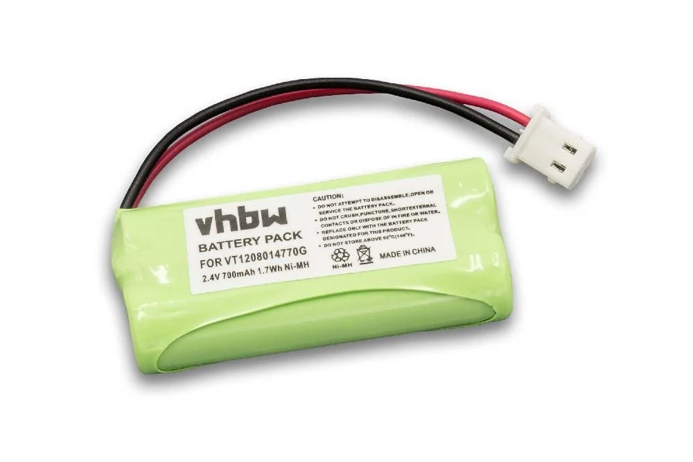 Batterie remplace Motorola VT1208014770G pour moniteur bébé Motorola - 700mAh 2,4V NiMH