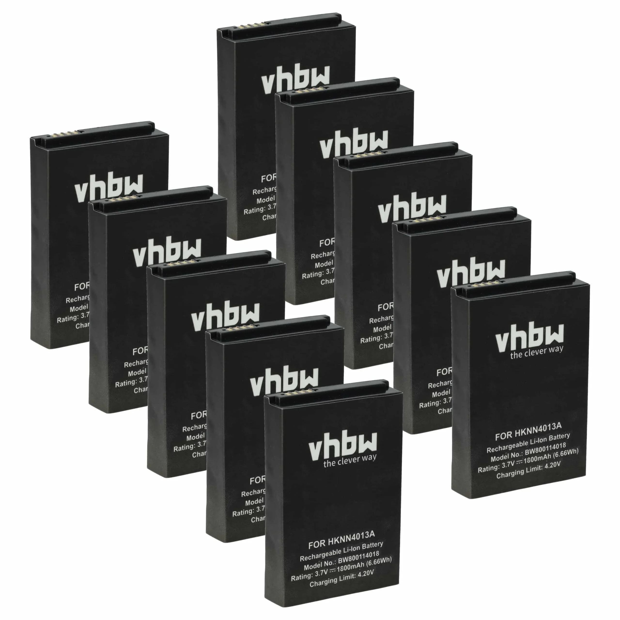10x Batteries remplace Motorola BT110, BT60, BT90 pour radio talkie-walkie Motorola- 1800mAh 3,7V Li-ion