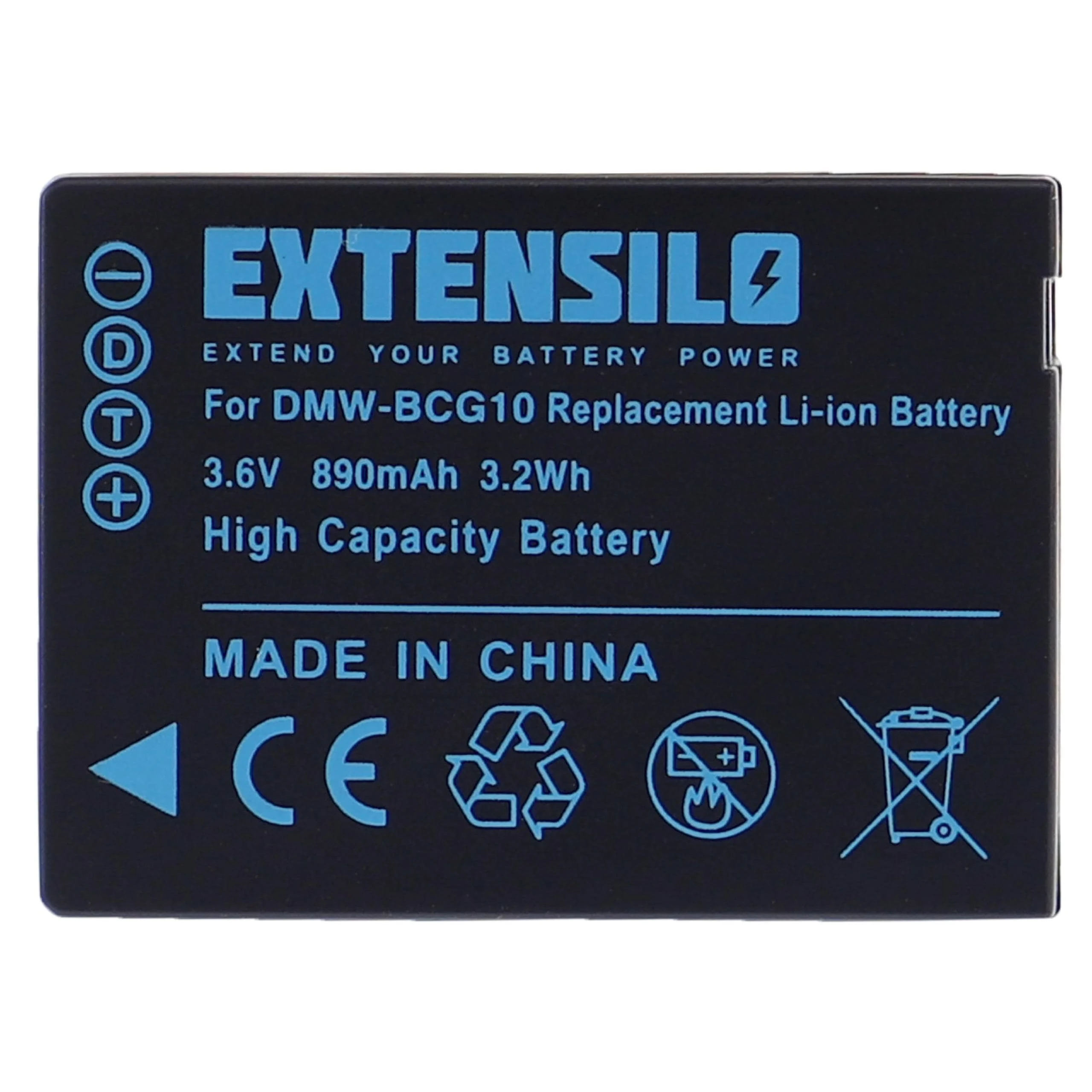 Batterie remplace Leica BP-DC7, BP-DC7E pour appareil photo Leica- 890mAh 3,6V Li-ion