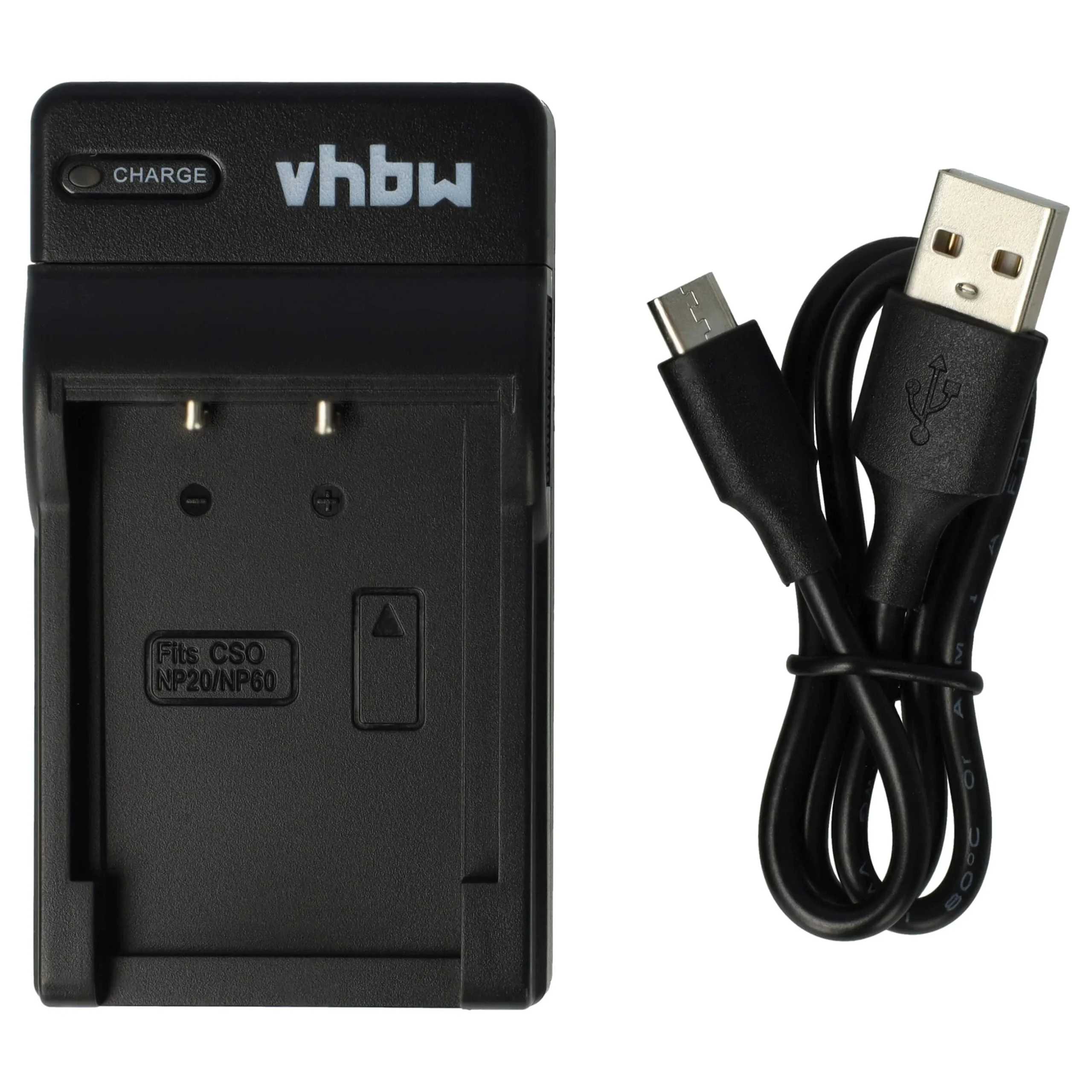 Chargeur USB-C + câble USB-C remplace Casio BC-60L, BC-11L pour appareil photo Easypix - 0,5 A