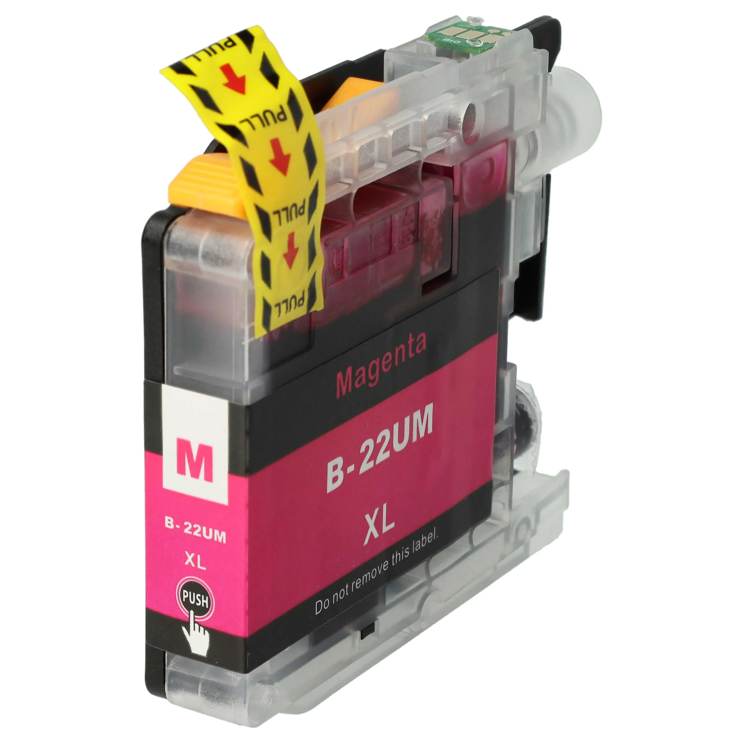 Cartouche remplace Brother LC22UM, LC-22UM, LC-22U M, LC-22UMXL pour imprimante Brother - Magenta 15ml + puce