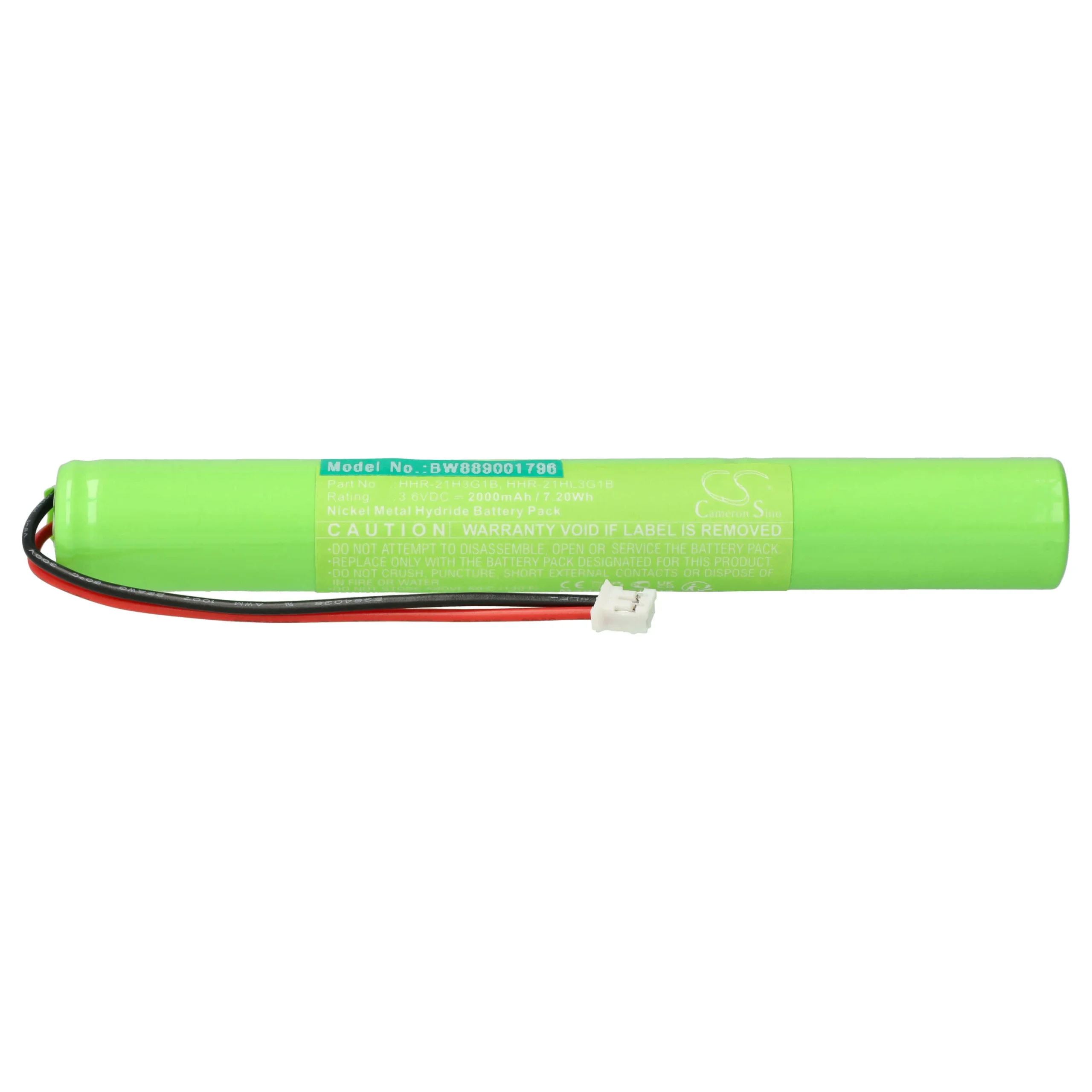 Batterie remplace Casio HHR-21HL3G1B, HHR-21H3G1B pour scanner de code-barre Casio - 2000mAh 3,6V