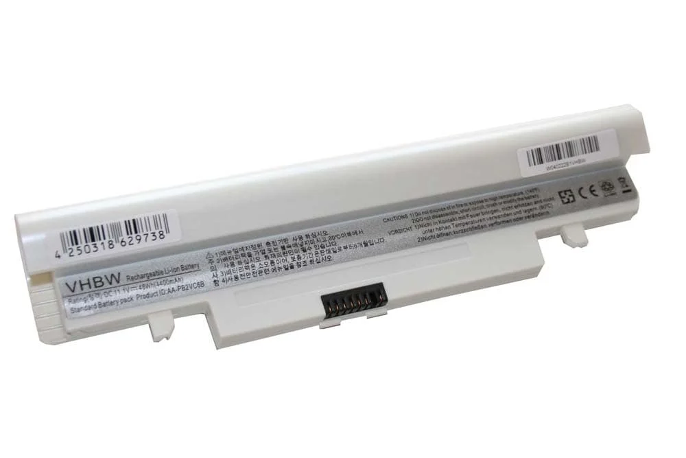 Batterie remplace Samsung AA-PB2VC6B, AA-PB2VC6W pour ordinateur portable Samsung- 4400mAh 11,1V Li-ion, blanc