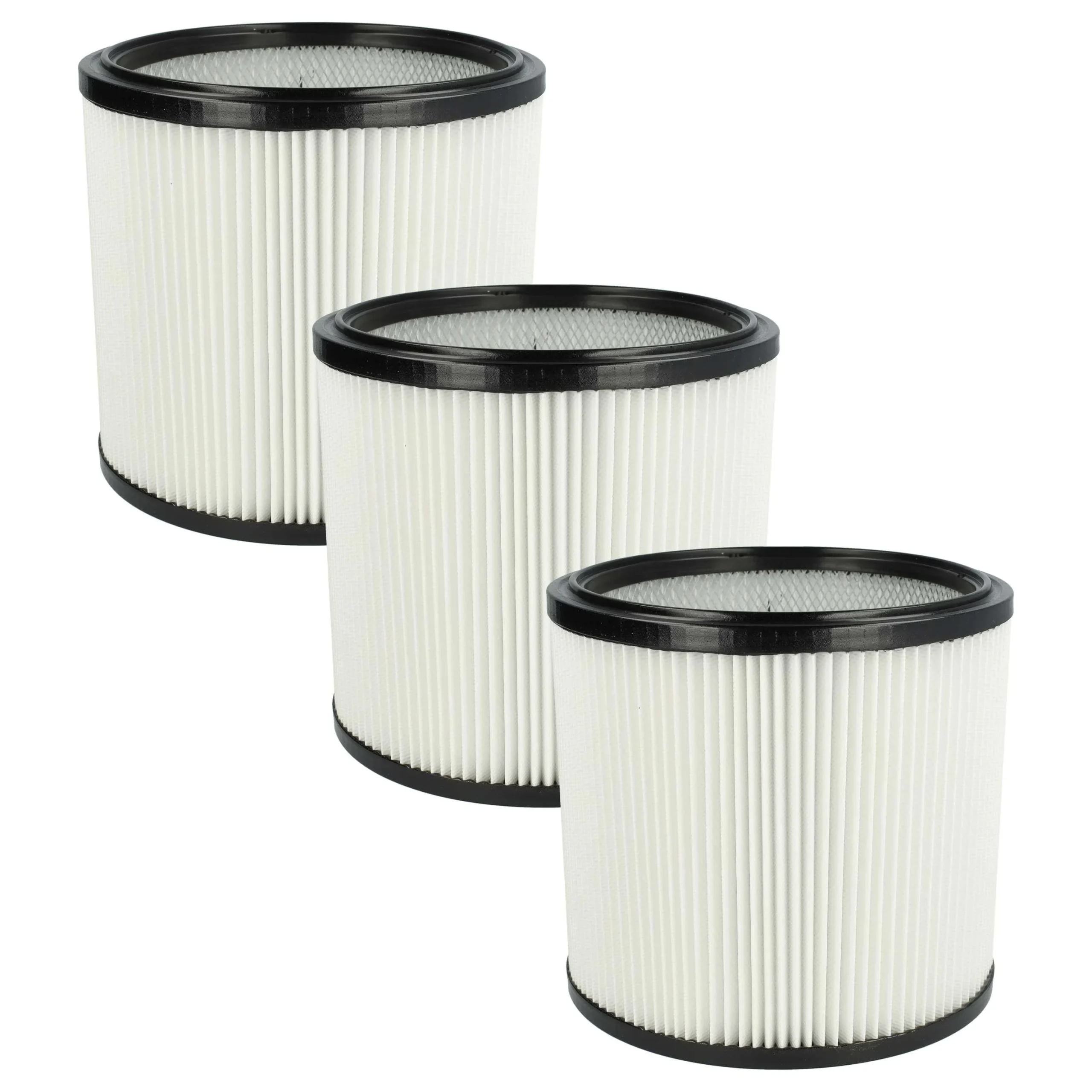 3x Filtre remplace Starmix 413525, 4011240413525 pour aspirateur Starmix - Cartouche Filtre, noir / blanc