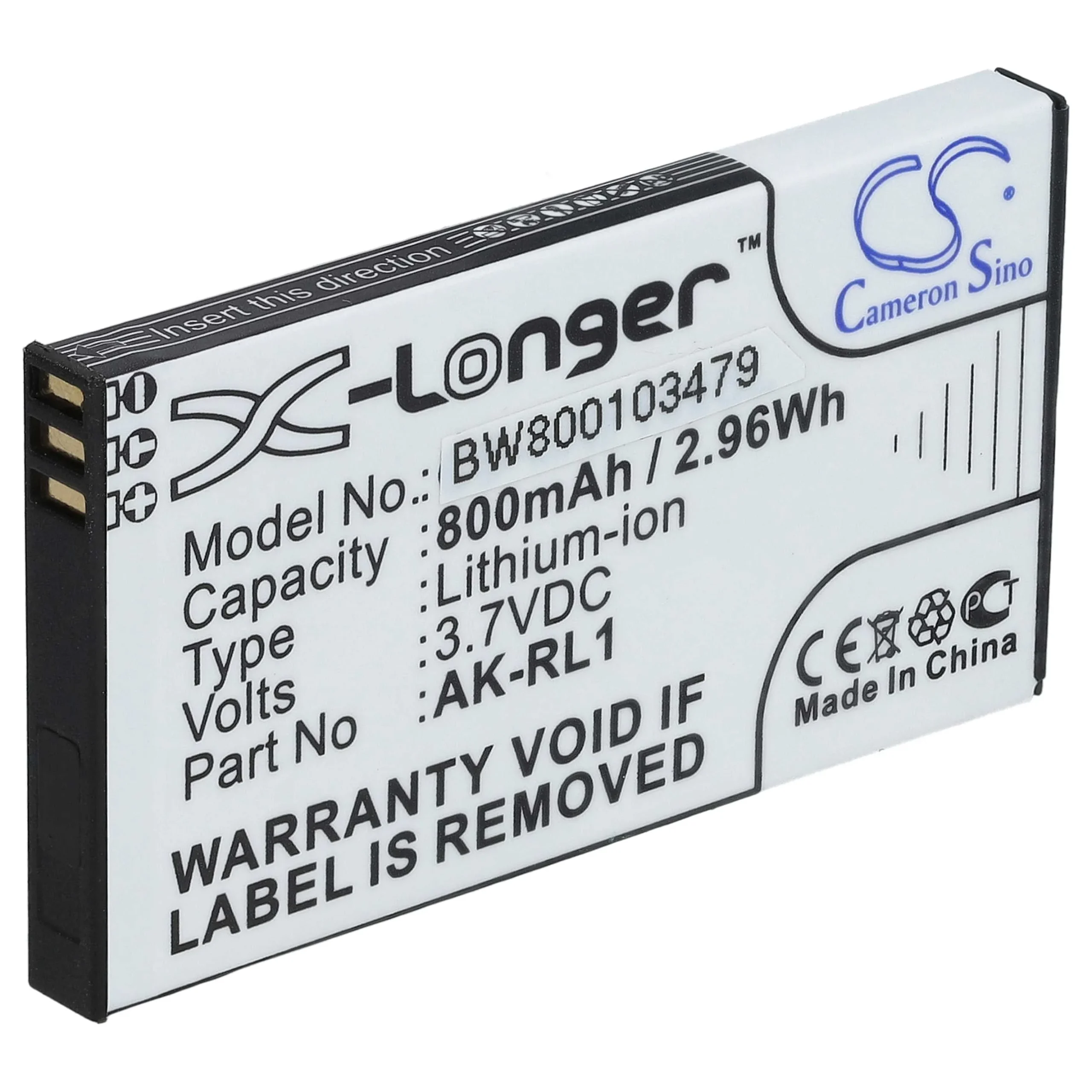 Batterie remplace Emporia AK-RL1 téléphone portable senior Emporia - 800mAh 3,7V Li-ion