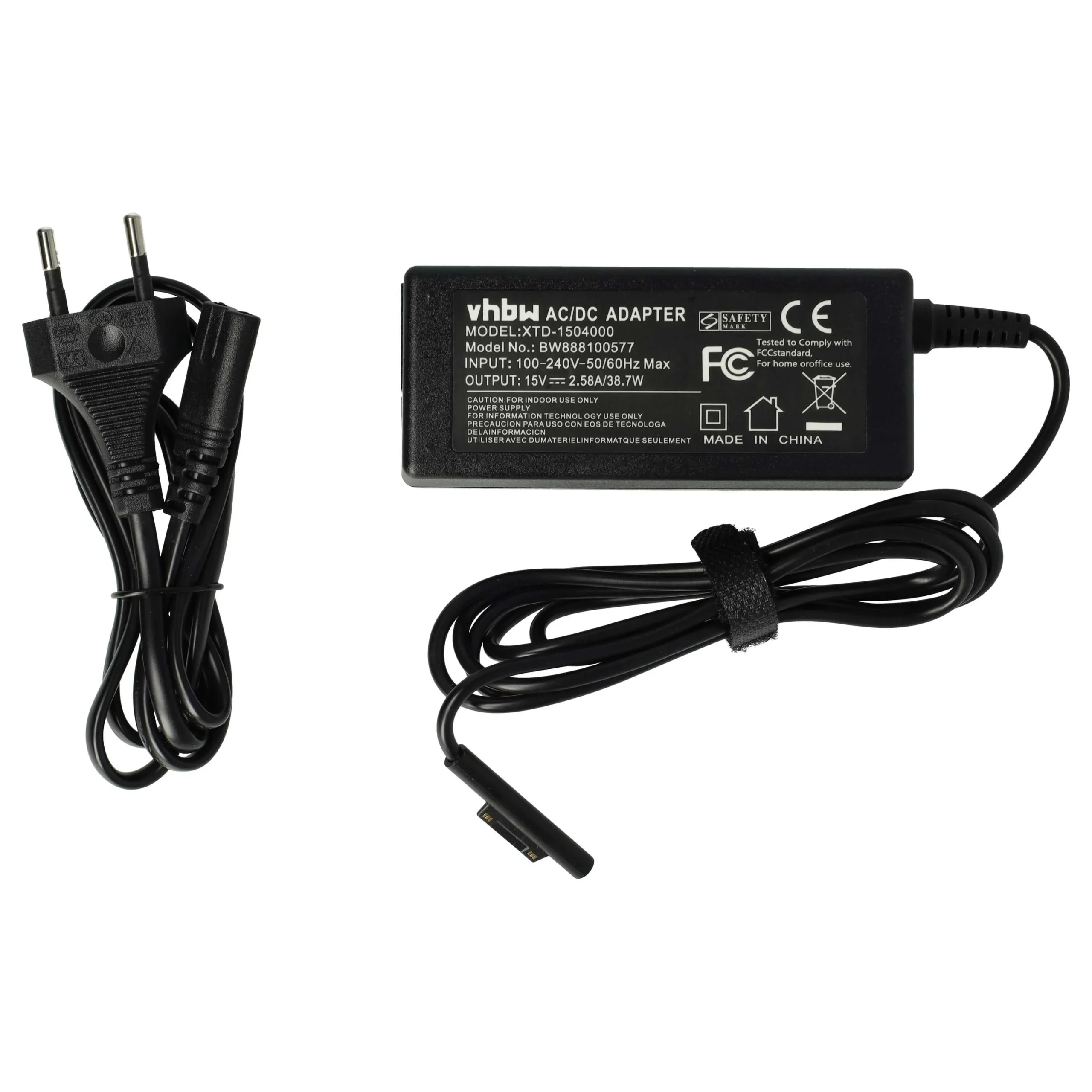 Alimentation remplace Microsoft A1800 pour ordinateur portable Microsoft - 300 cm