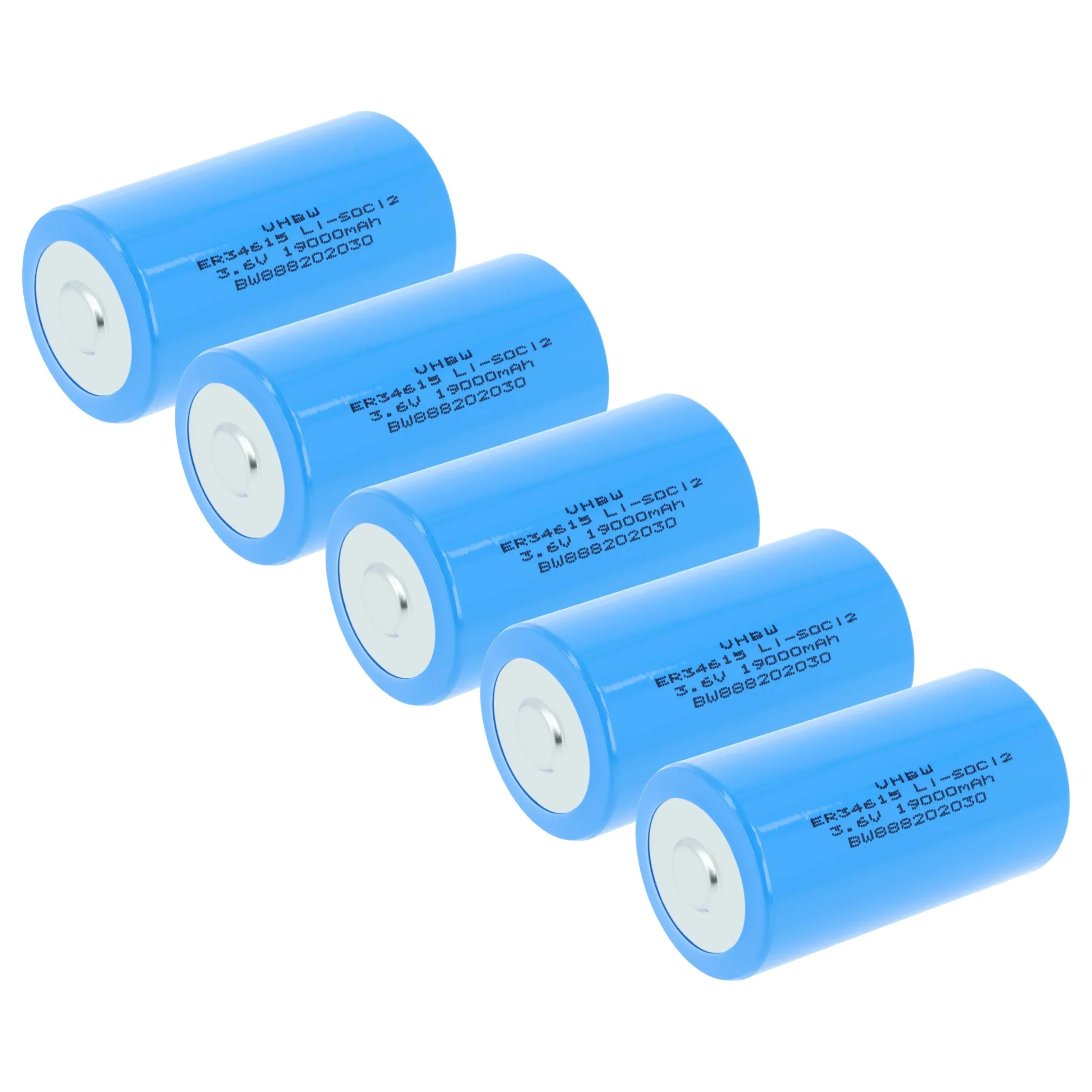 Pile (5 pcs.) ER34615 - 19000mAh 3,6V Li-SOCl2
