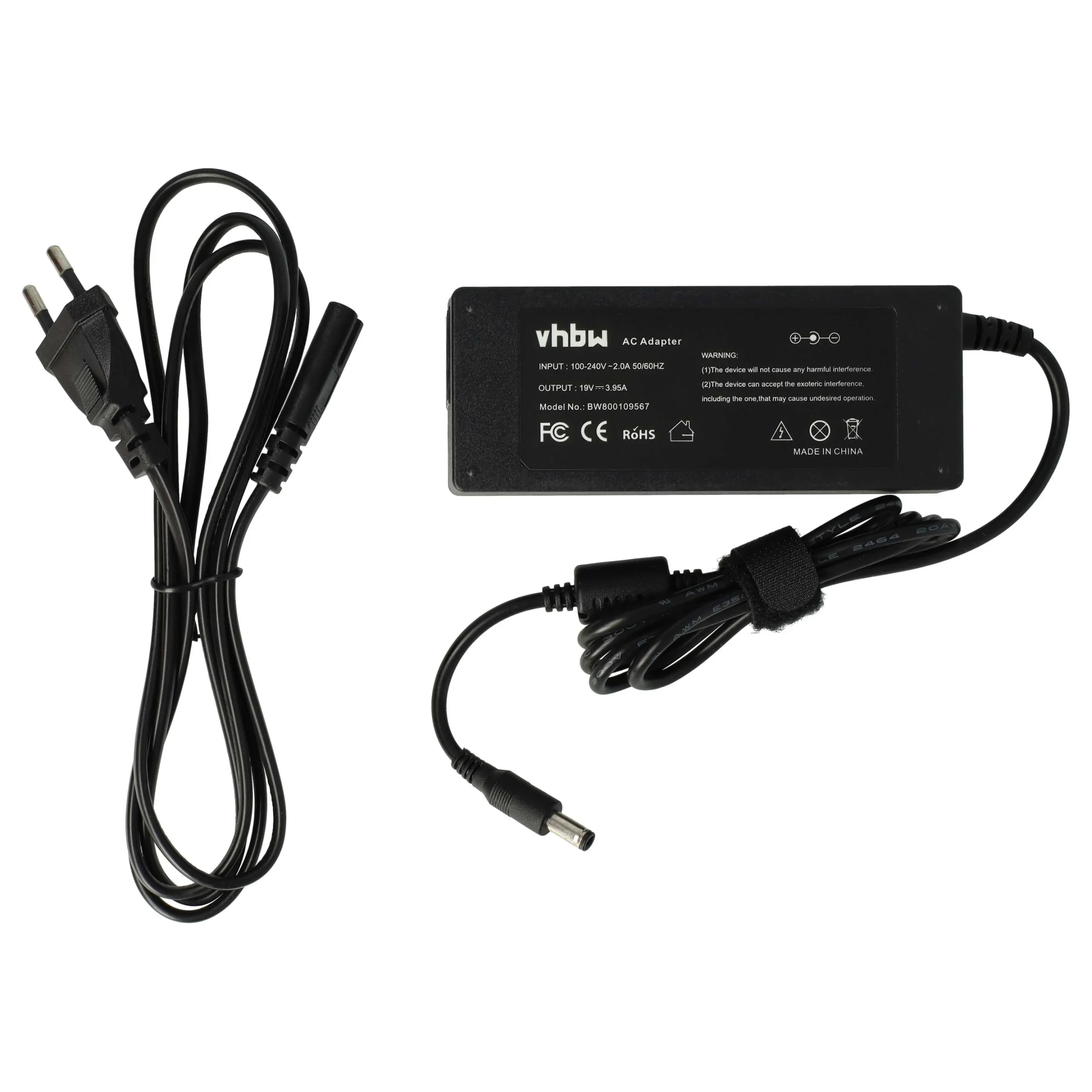 Alimentation remplace Acer PA-1900-05QA, AP.A1003.003 pour ordinateur portable - 200 cm, 75 W