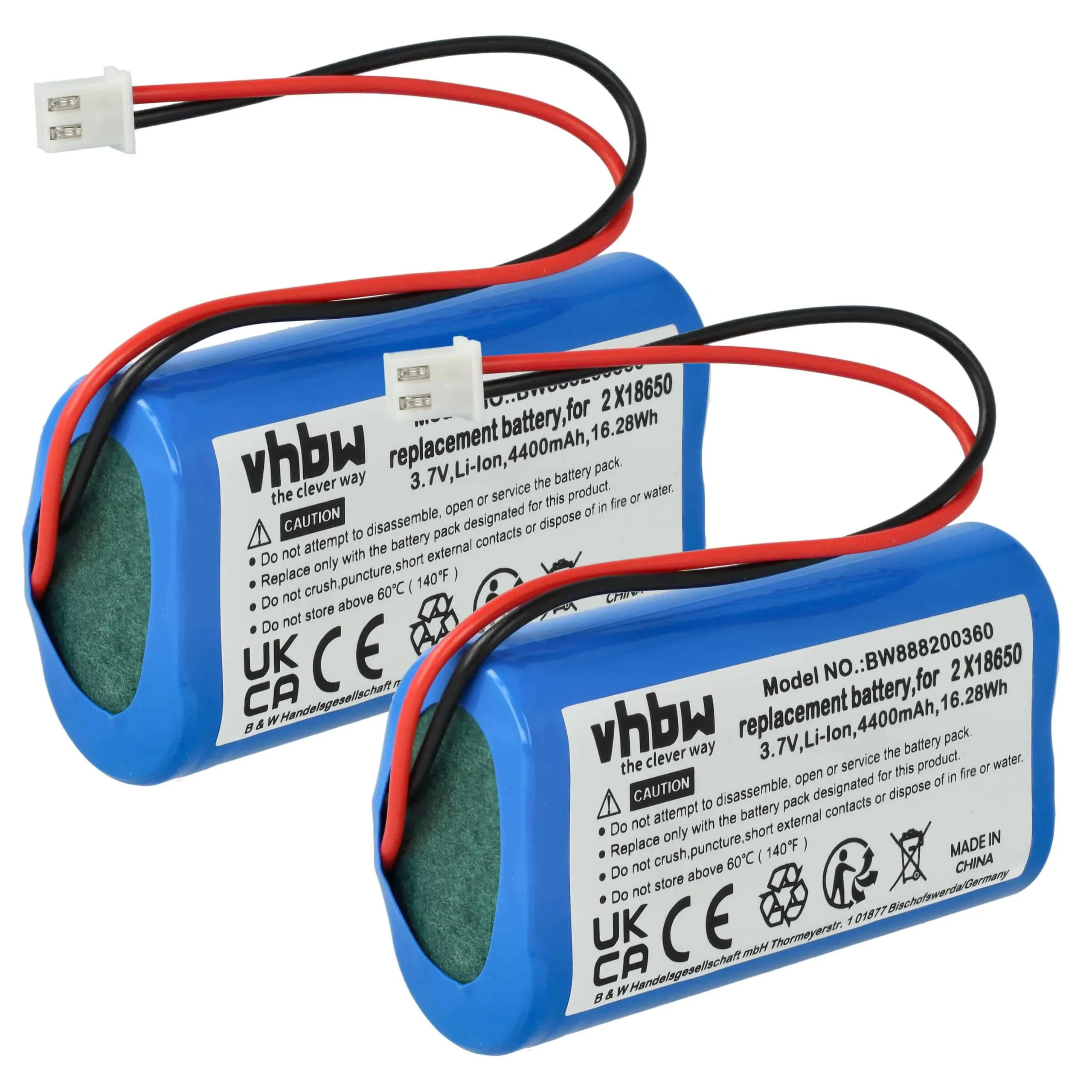 Batterie (2 pcs.) Sigor Nuindie, Numotion, Villeroy & Boch Seoul 2.0, Zafferano Poldina - 4400mAh 3,7V Li-ion