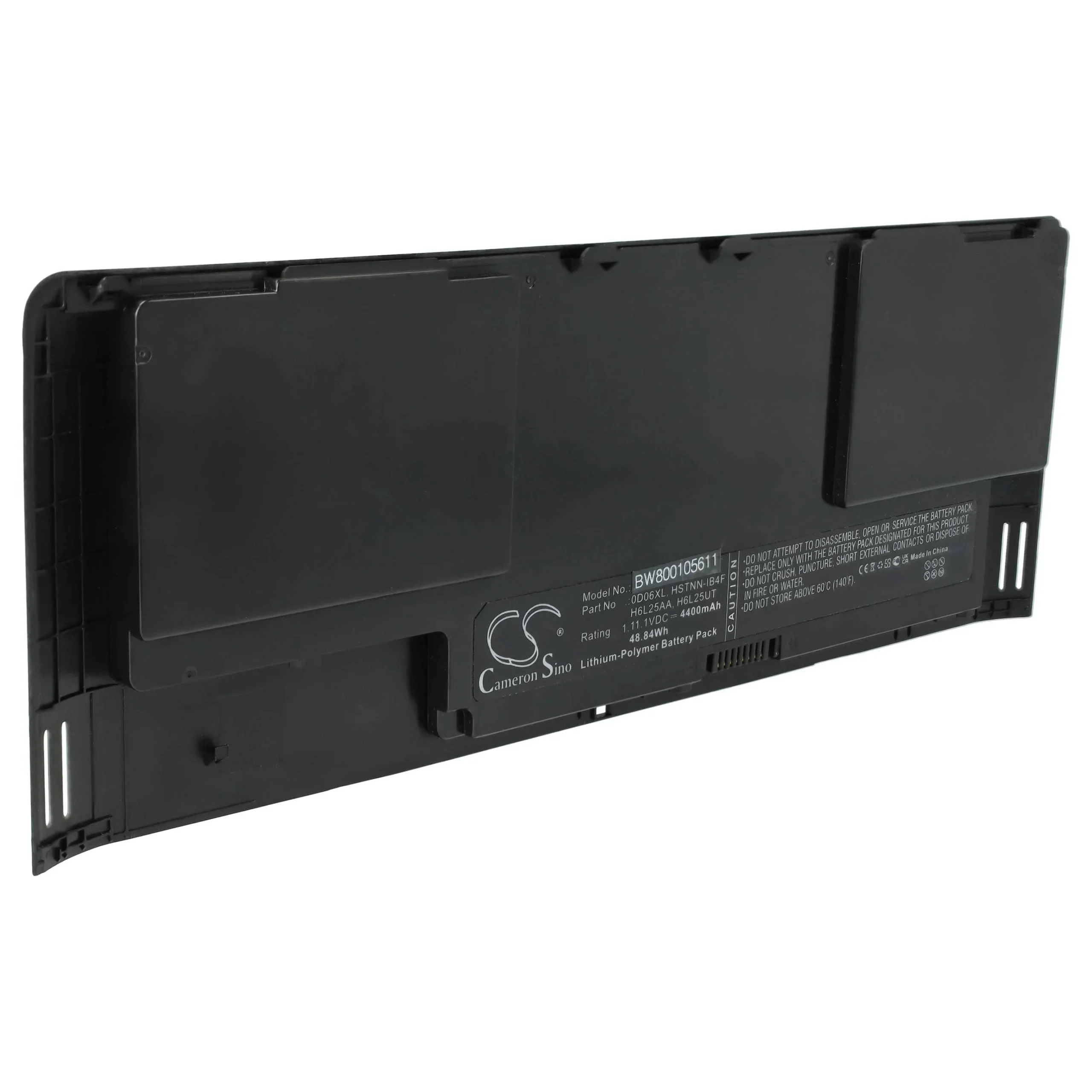 Batterie remplace HP 698750-171, 0DO6XL, 0D06XL pour ordinateur portable HP- 4400mAh 11,1V Li-polymère, noir