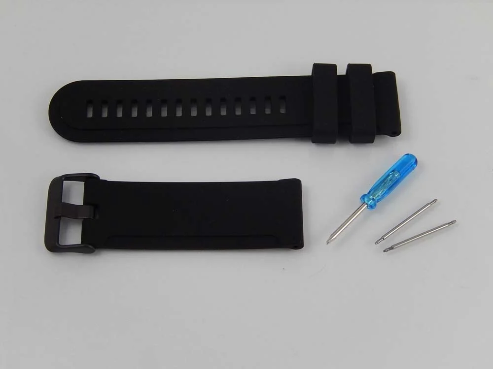 Bracelet L de remplacement pour montre intelligente Suunto - 12,5cm + 8,5 cm de long, 29mm de large, silicone,