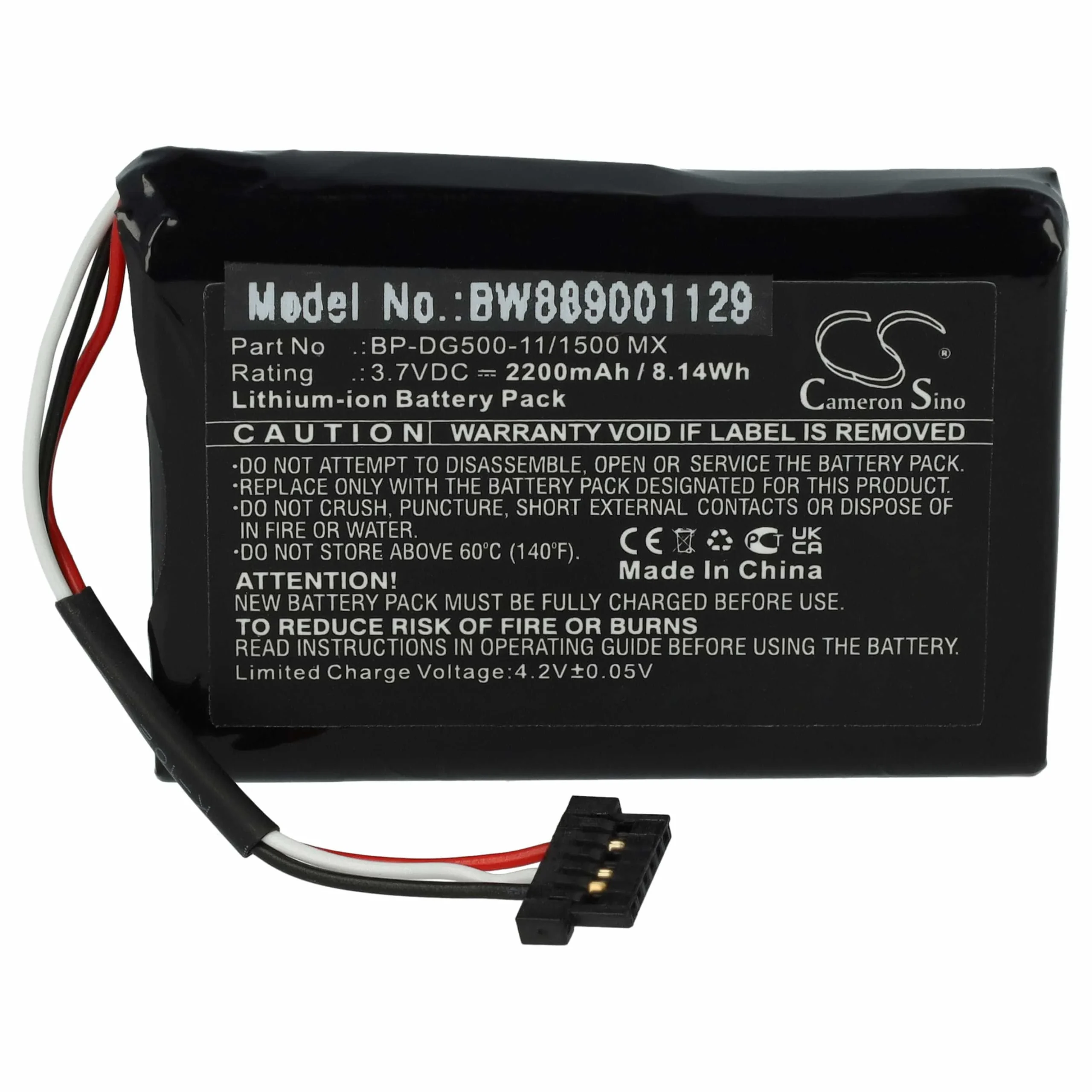 Batterie remplace Magellan BP-DG500-11/1500 MX pour compteur de vélo GPS Magellan - 1100mAh 3,7V Li-ion