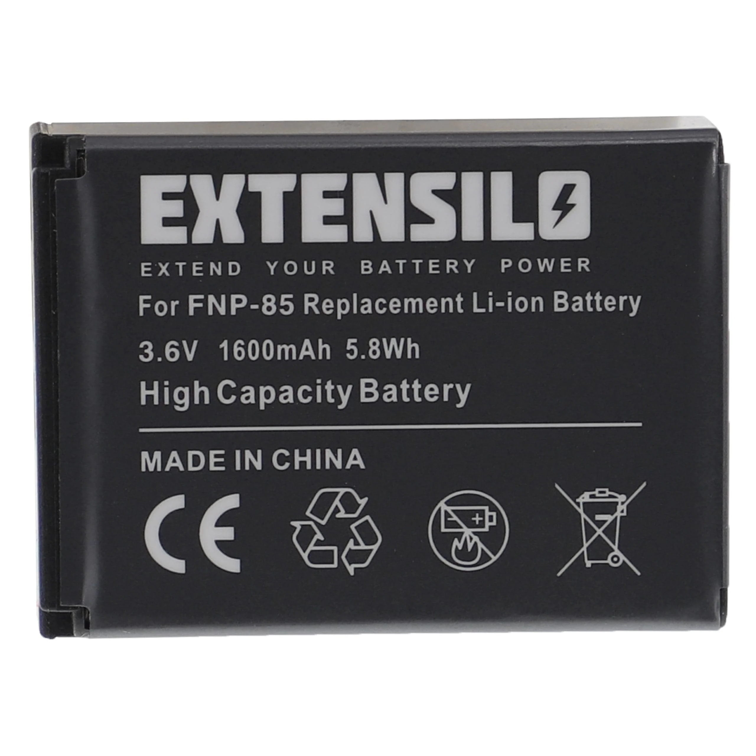Batterie remplace Aiptek NP170, CB170, 084-07042L-062, CB-170 pour appareil photo Toshiba- 1600mAh 3,6V Li-ion