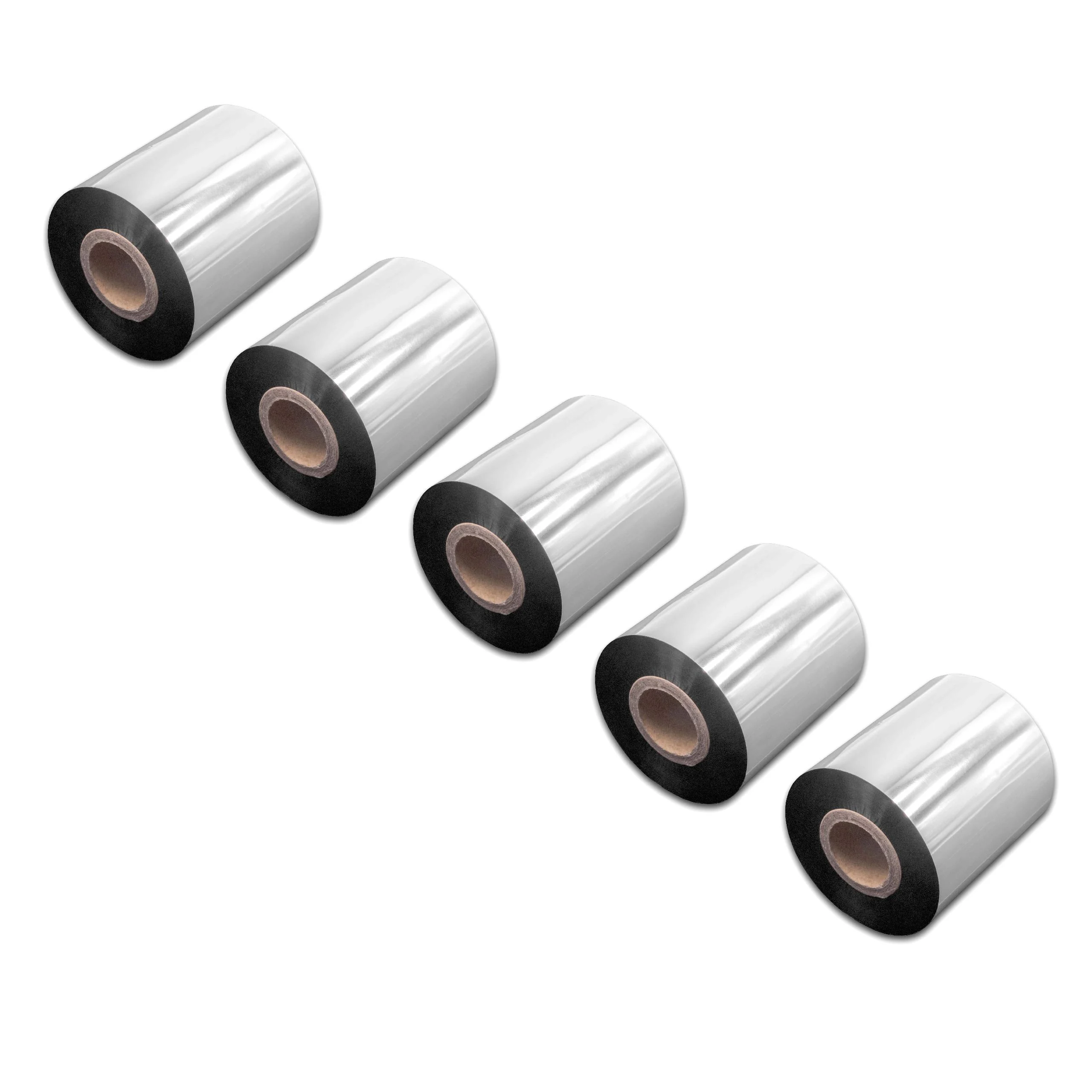 5x Ruban de transfert thermique pour imprimante Godex, Printronix, TSC, Valentin - 70 mm x 300 m, résine/cire