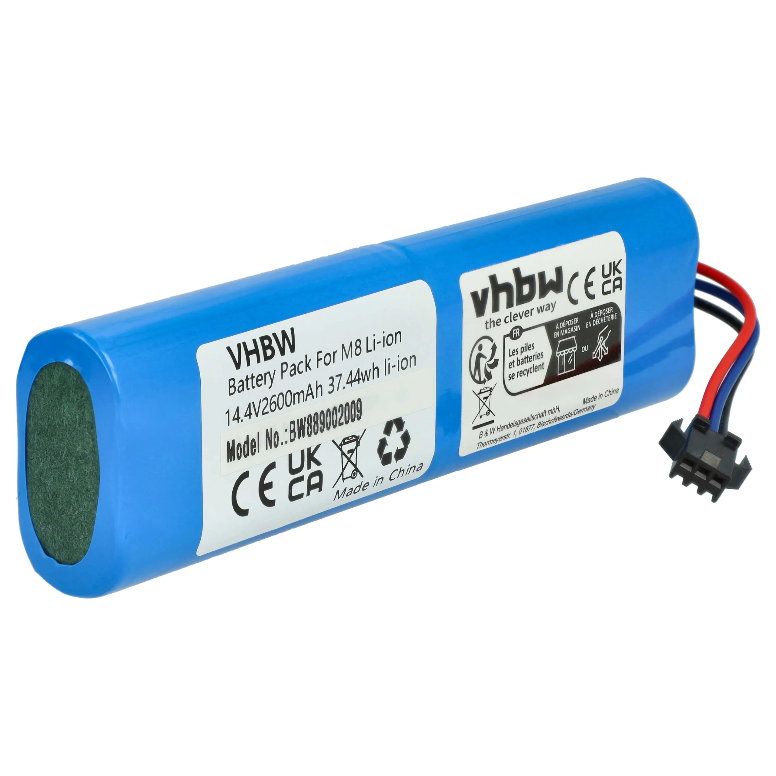 Batterie pour robot aspirateur Proscenic M7 Pro, M8 Pro, Lydsto R1, Roidmi Eve Plus - 2600mAh