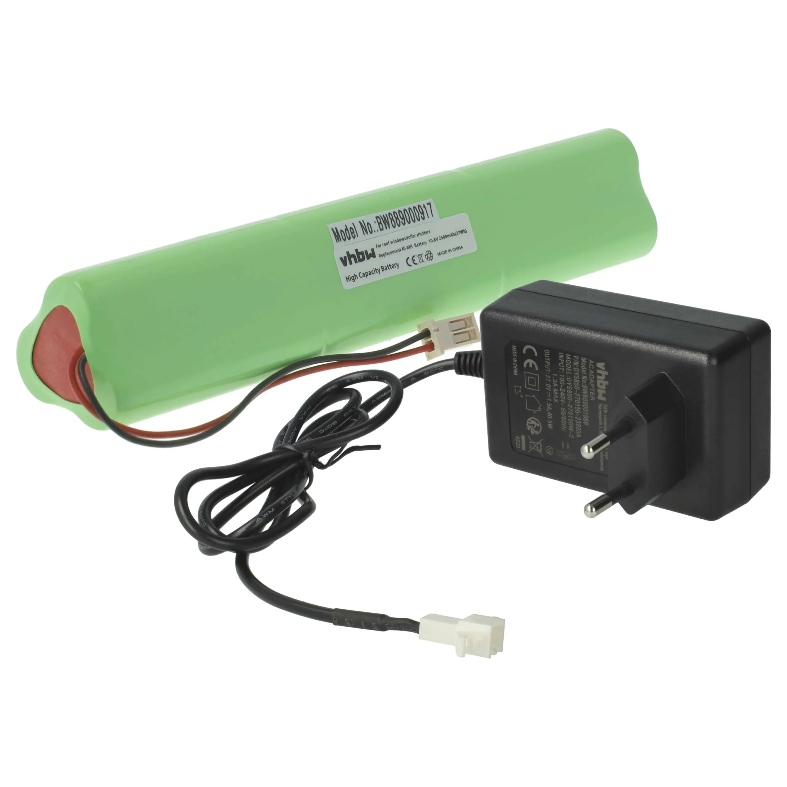 Chargeur avec batteries remplace Velux 946933, 946930 pour batteries NiMH Velux - Chargeurs et adaptateurs secteur