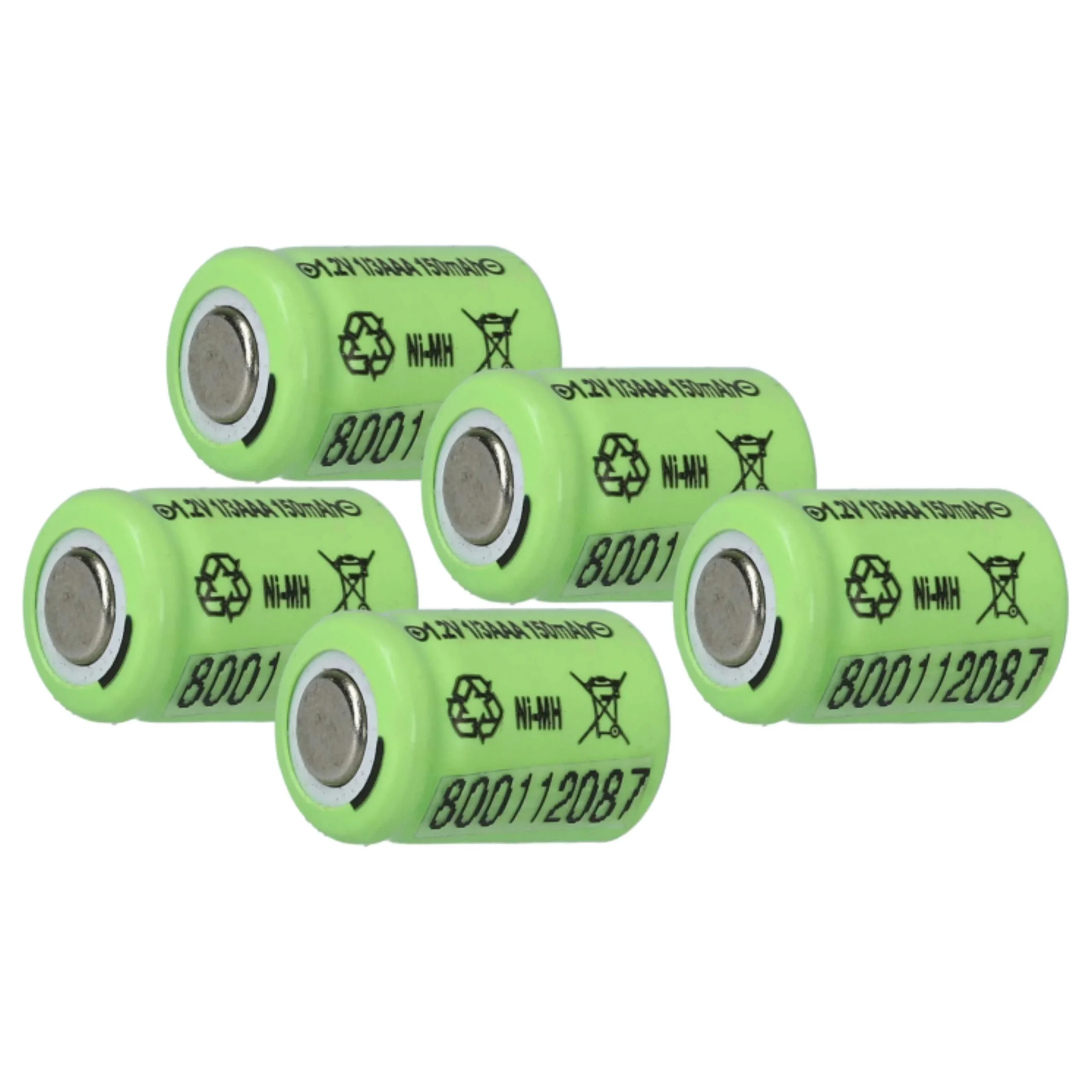 Cellule (5 pcs.) remplace 1/3AAA modèle radio-télécommandé - 150mAh 1,2V NiMH