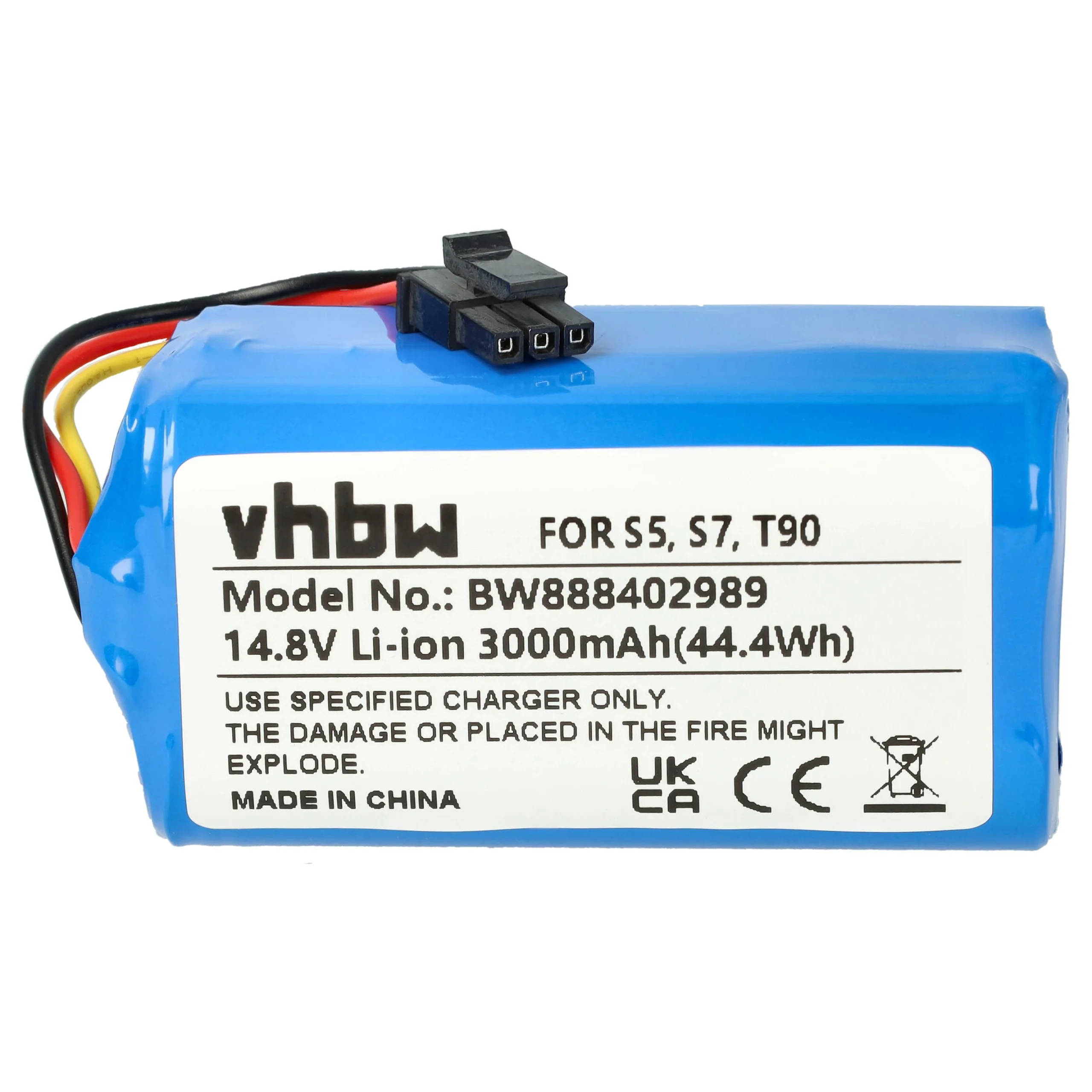 Batterie remplace Qihoo INR18650 M264S1P, 2ASP4-S5 pour robot aspirateur Qihoo - 3000mAh 14,8V Li-ion