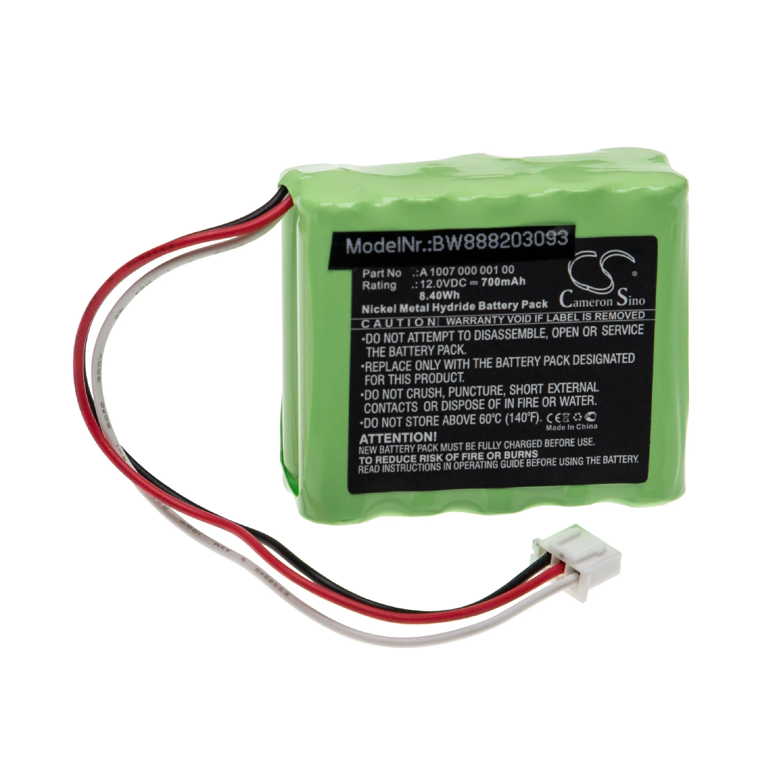 Batterie remplace Dentsply A 1007 000 001 00 pour appareil médical Dentsply - 700mAh 12V NiMH