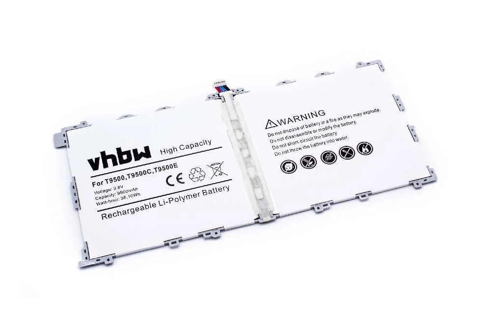 Batterie remplace Samsung T9500C, T9500E, T9500 tablette - 9500mAh 3,8V Li-ion