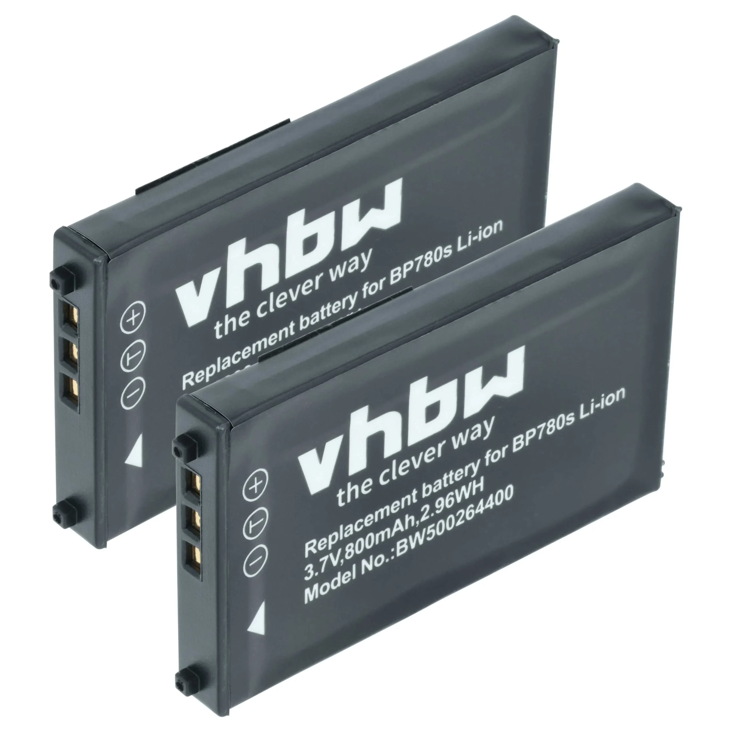 2x Batteries remplace Kyocera BP780s pour appareil photo Contax- 700mAh 3,7V Li-ion